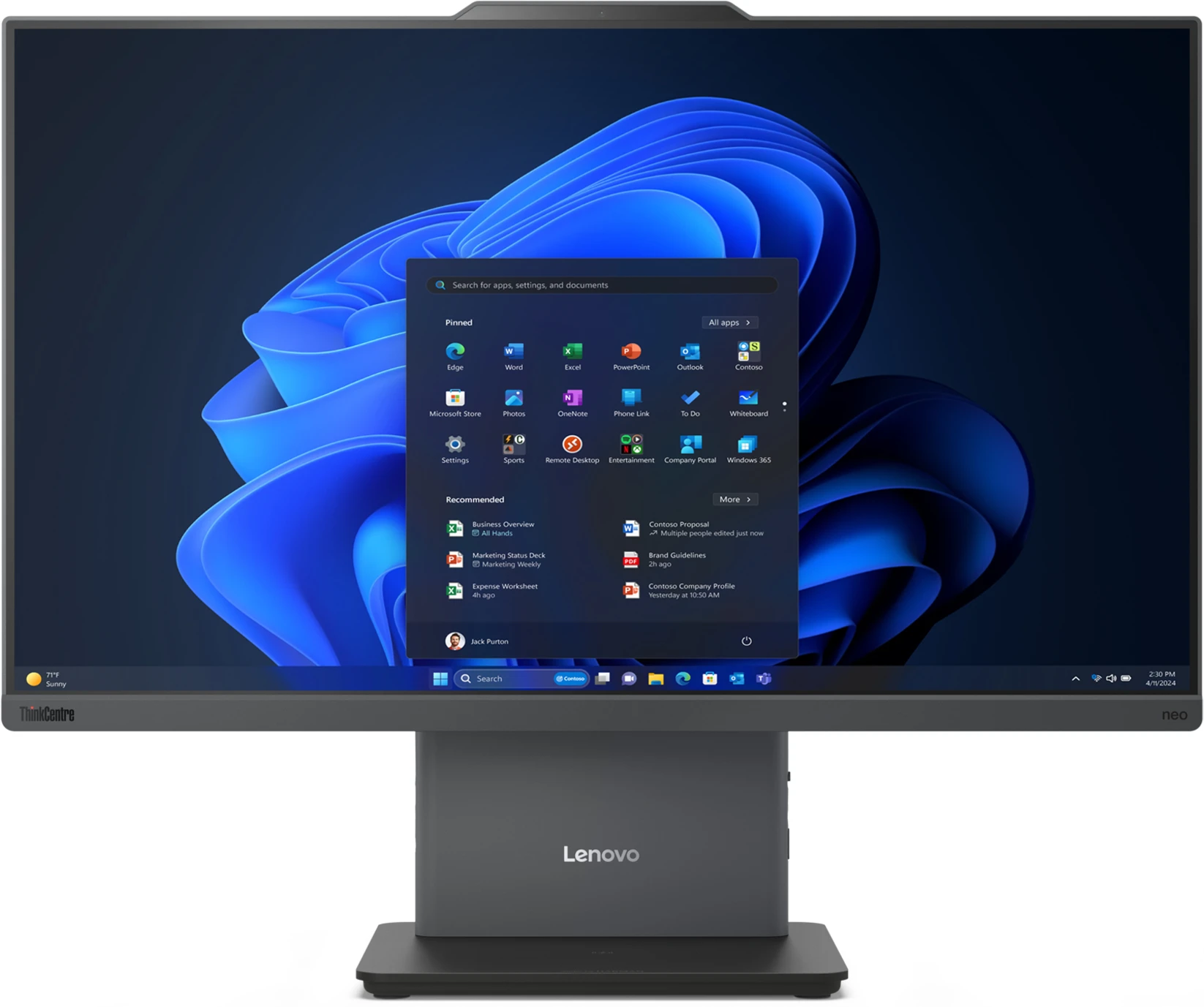 Imagen 0 de Computador Lenovo AIO ThinkCentre Neo 50a 24 G5 Intel7 240H 16GB 512GB 23.8"W11P