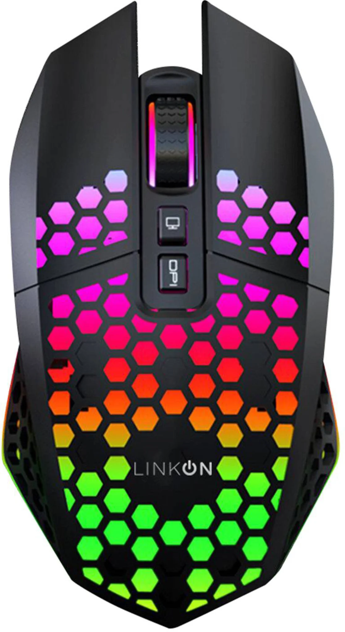 Imagen 0 de LinkON Mouse Gamer Wireless - Black (HONEYMOU1)