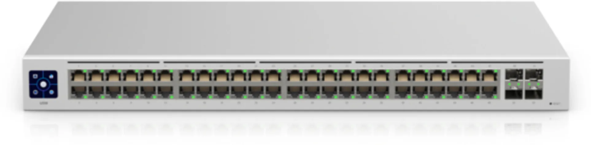 Imagen 0 de Switch Ubiquiti 48*0/100/1000+4*Gig SFP Req UniFi SwitchAdm Sobrem. Mont en Rack