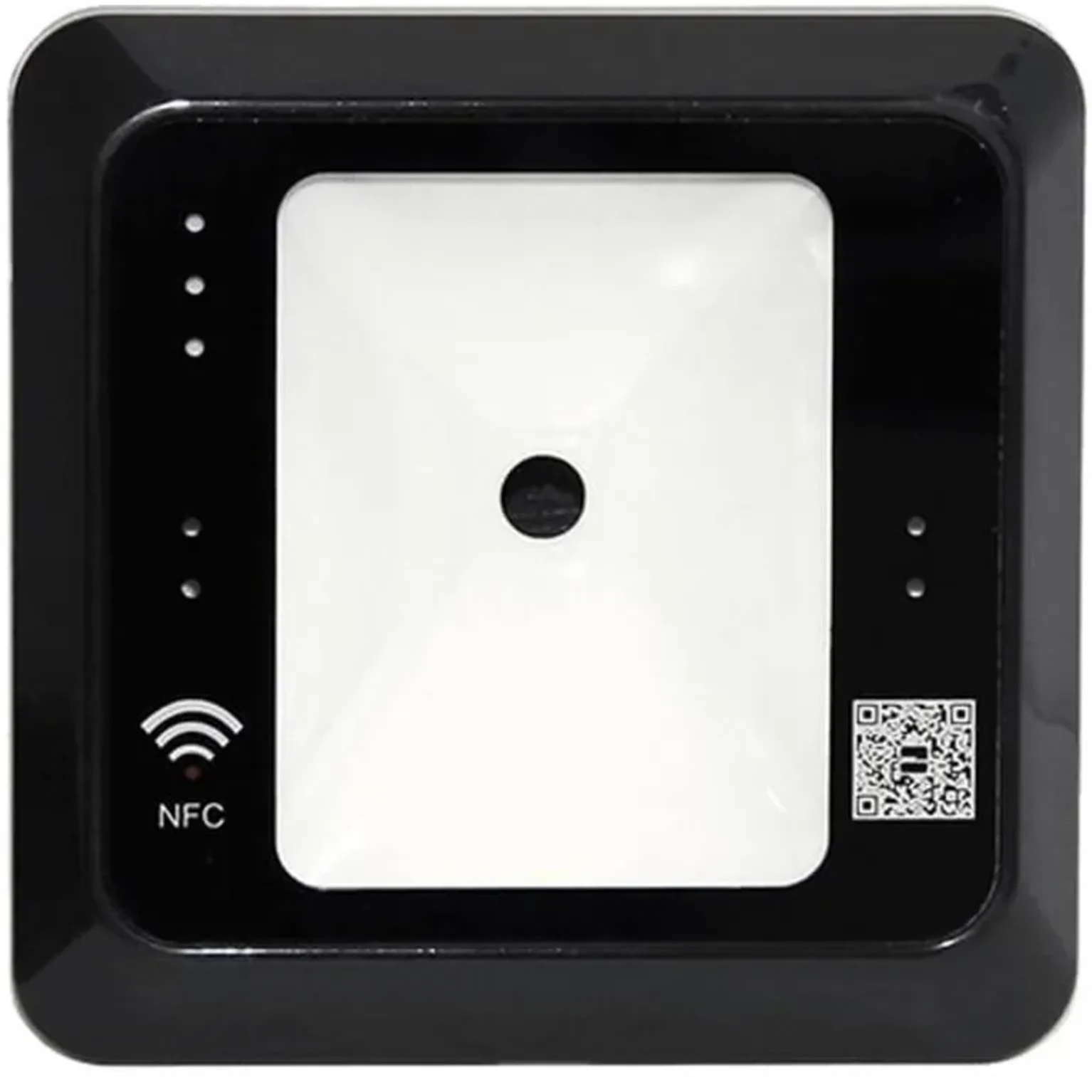 Imagen 0 de QR500-BM-CL. Lector QR para cedulas de identidad y QR emitidos por el software de ZKT, RFID, Wiegand, RS485, Micro USB, Color Negro. 