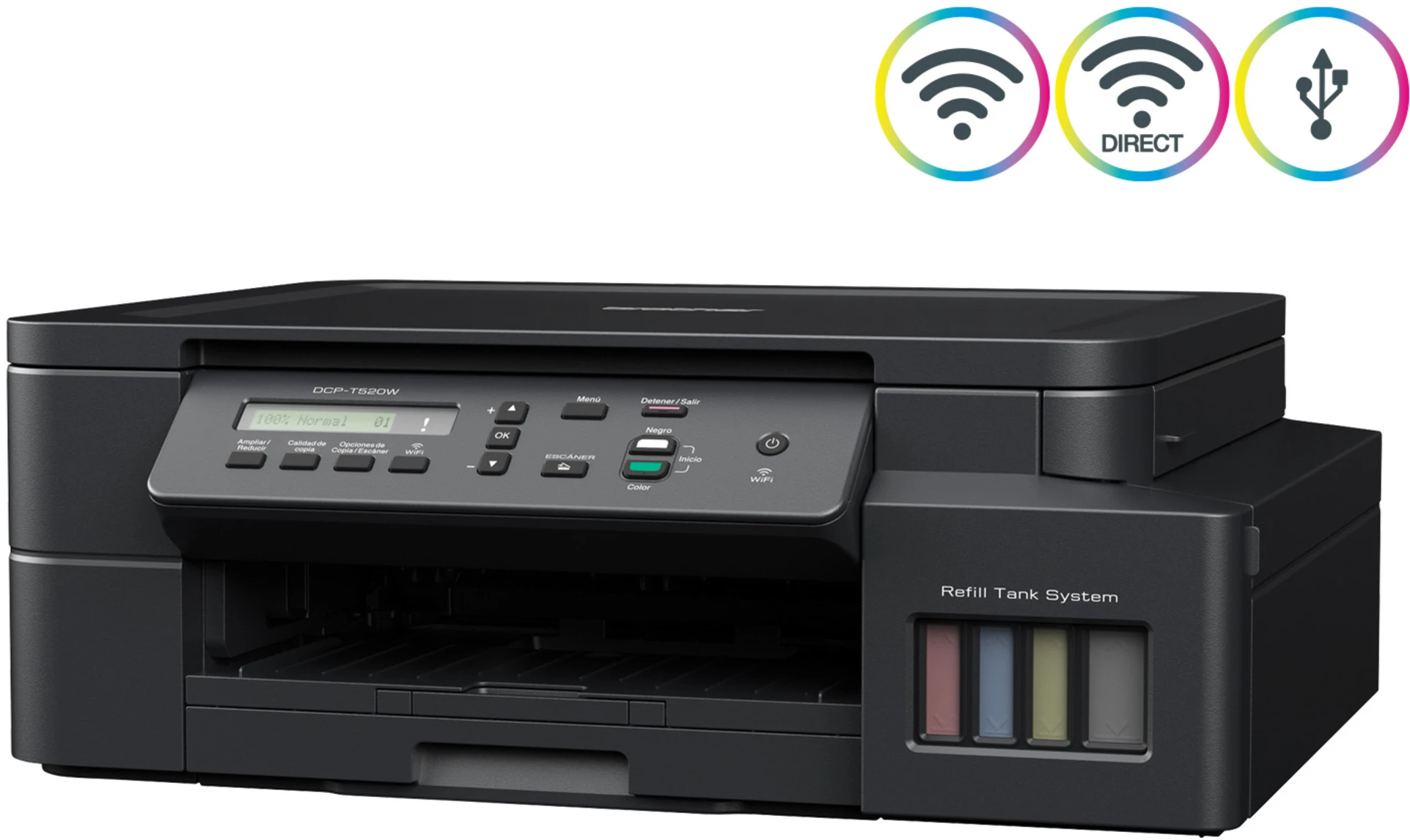 Imagen 10 de Impresora Multifunción Brother DCP-T520W Tanque Tinta Color WiFi USB MFP 30ppm