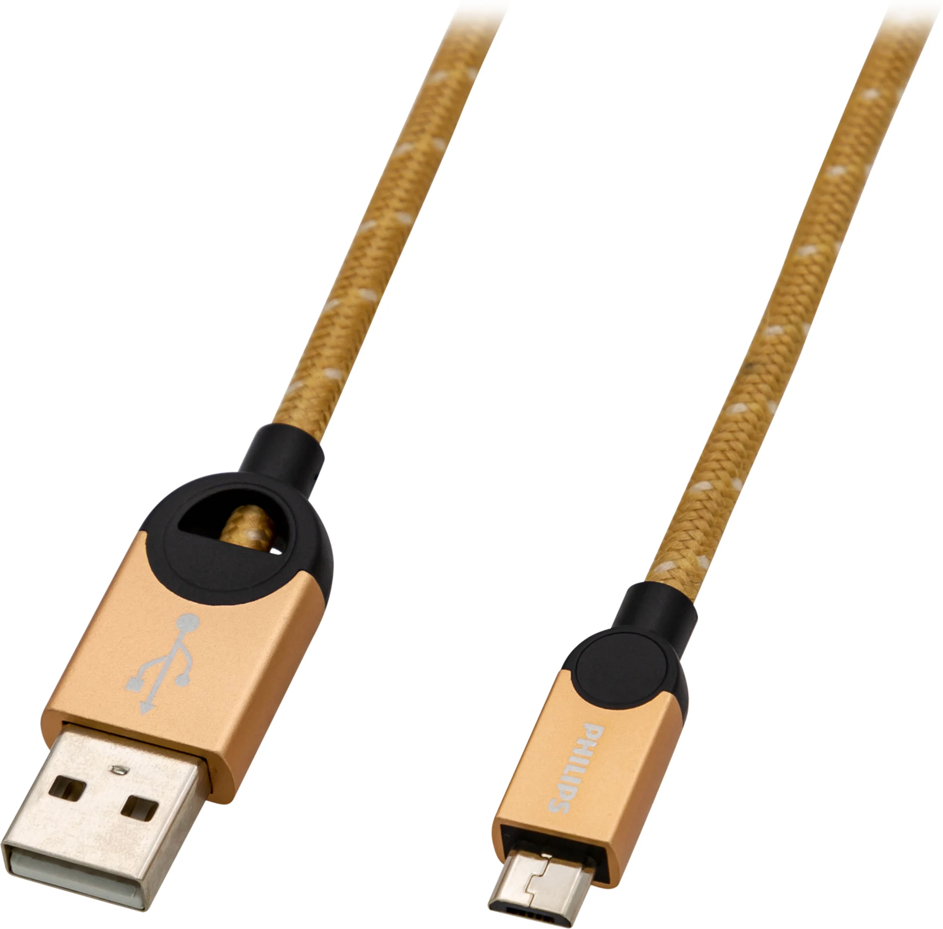 Imagen 2 de DLC2618G CABLE MICRO USB 1.2 MTS TRENZADO GOLD