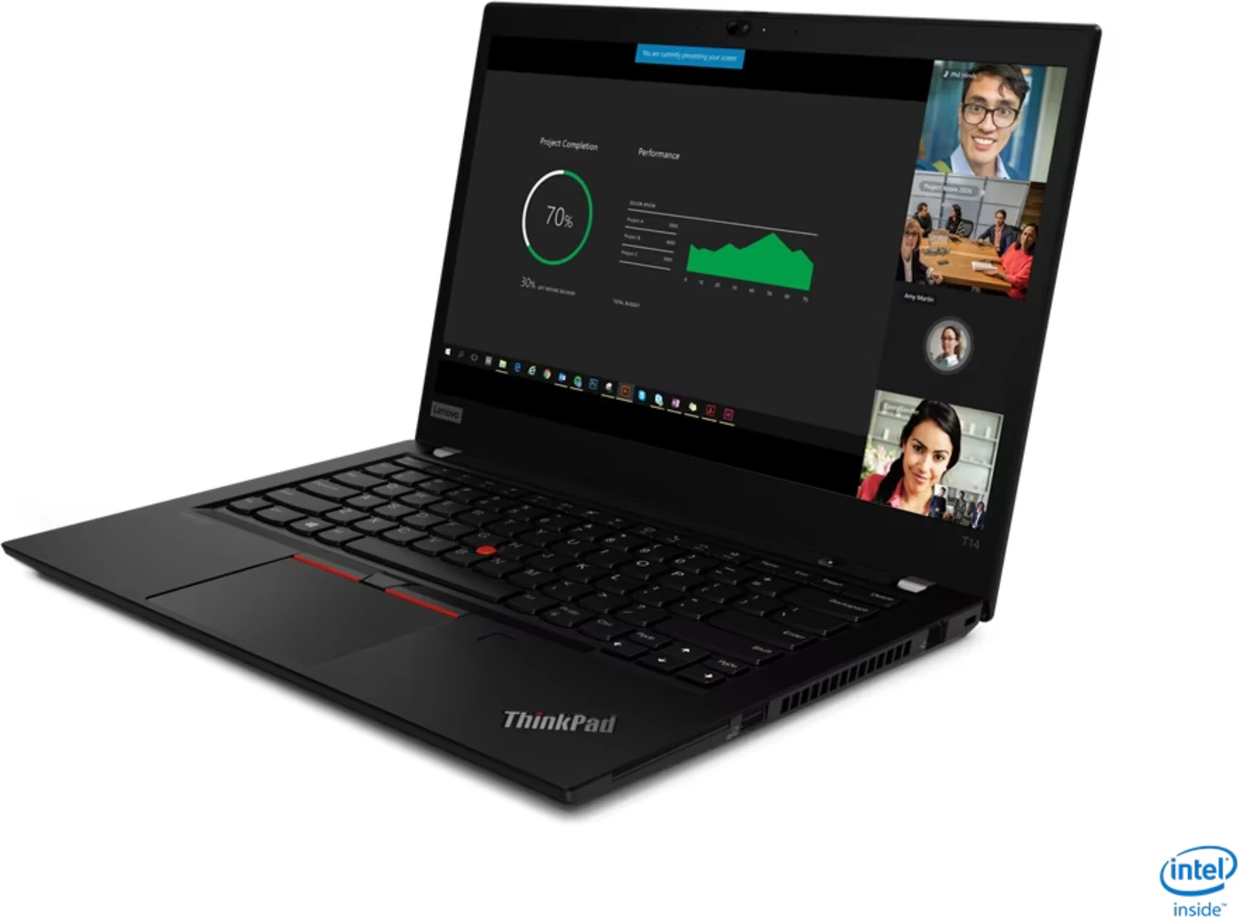 Imagen 2 de Notebook Reacondicionado Lenovo ThinkPad T14 G1 I5-10210u, 16GB, SSD 512GB, M.2, 14", W11 Pro