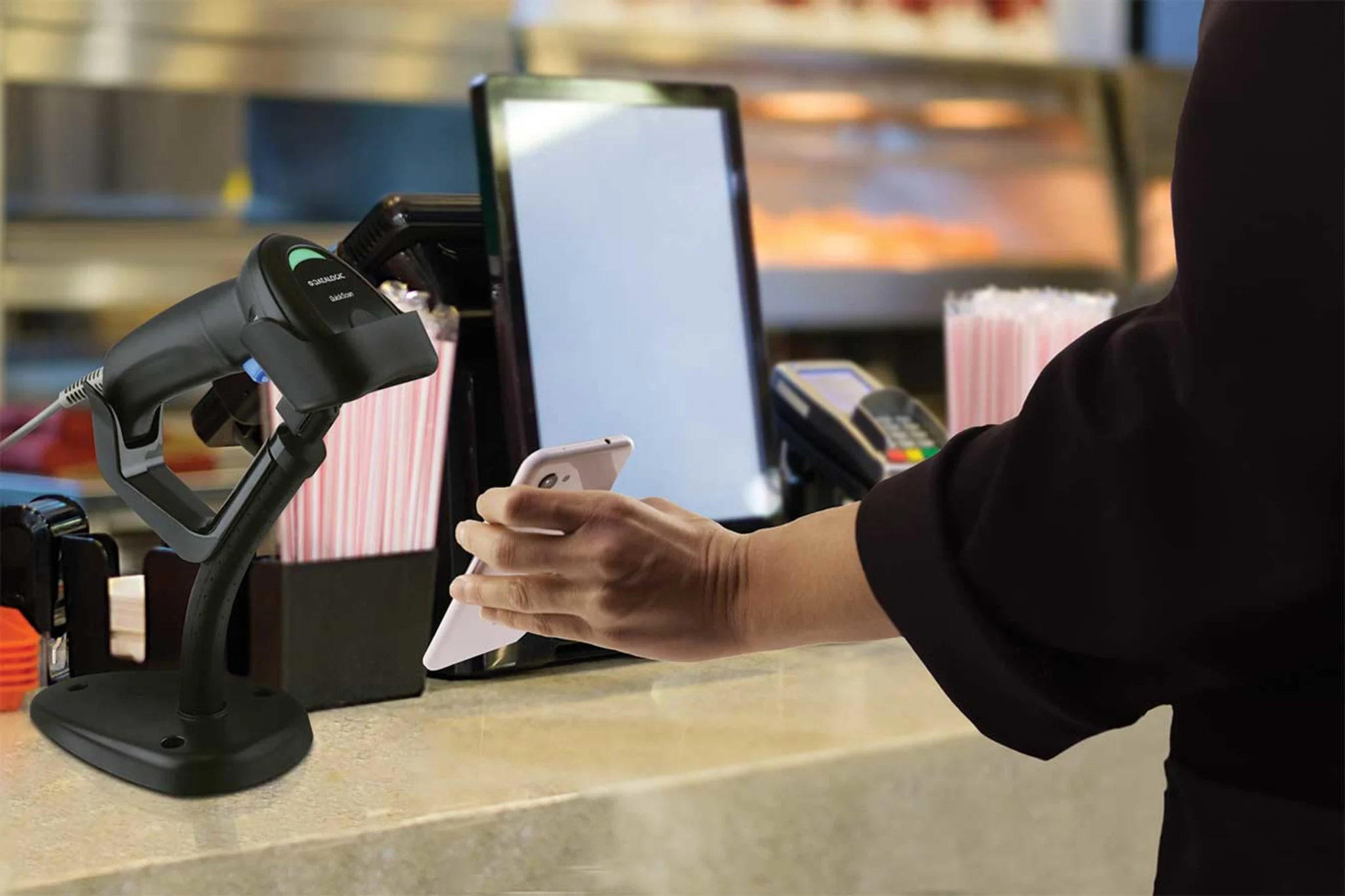 Imagen 1 de Lector Códigos de Barras Datalogic QuickScan QD2220-BKK1S Imager 1D, USB, Negro