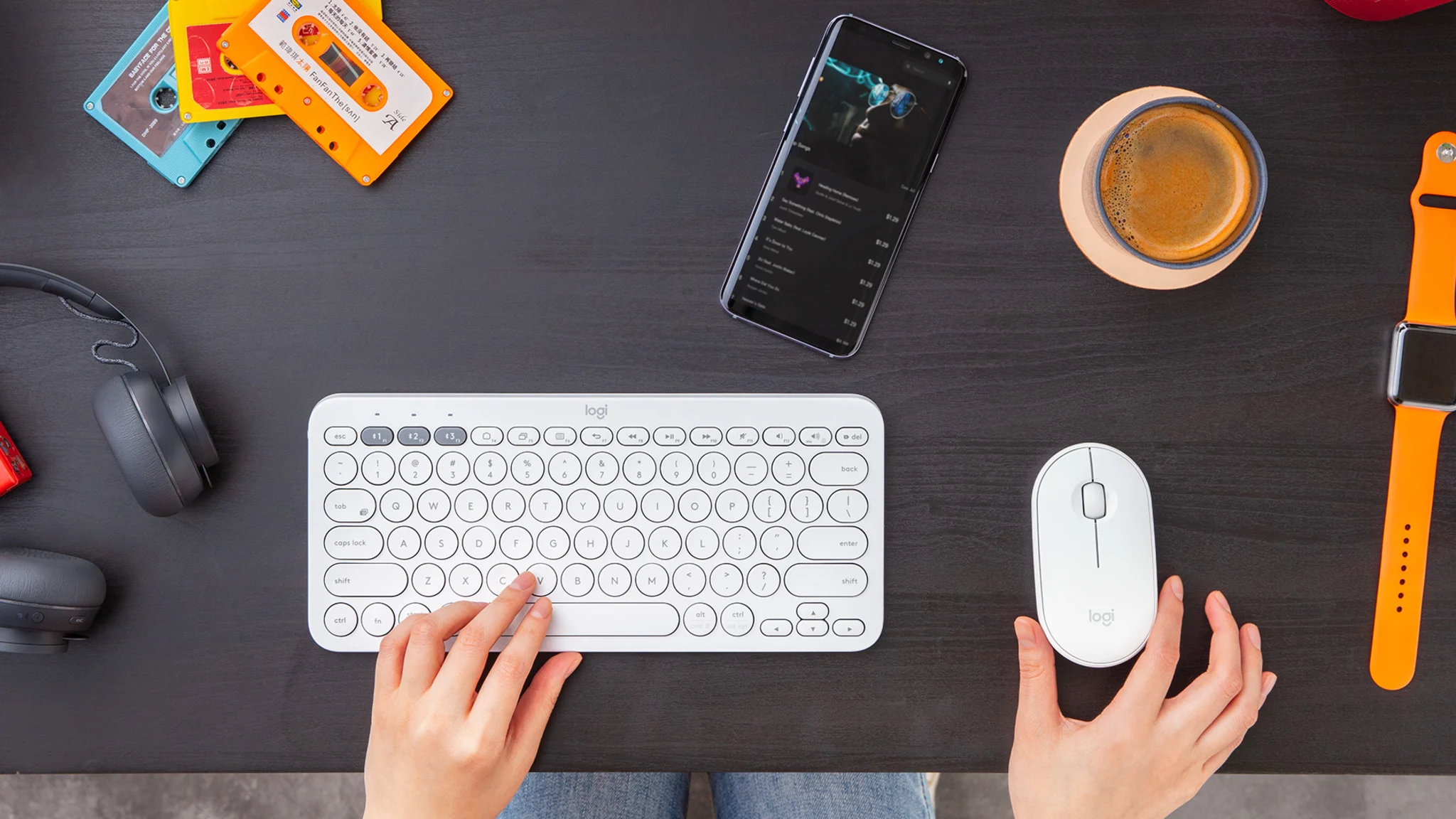 Imagen 5 de Logitech K380 Multi-Device Keyboard- Spanish Layout Lavender