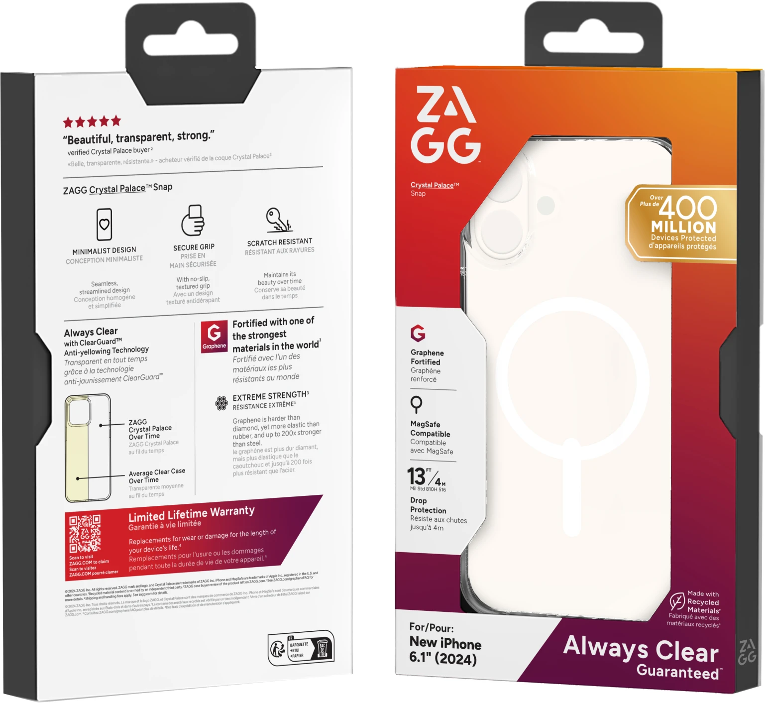 Imagen 3 de Funda Crystal Palace Snap Magsafe iPhone 16 Zagg Pam