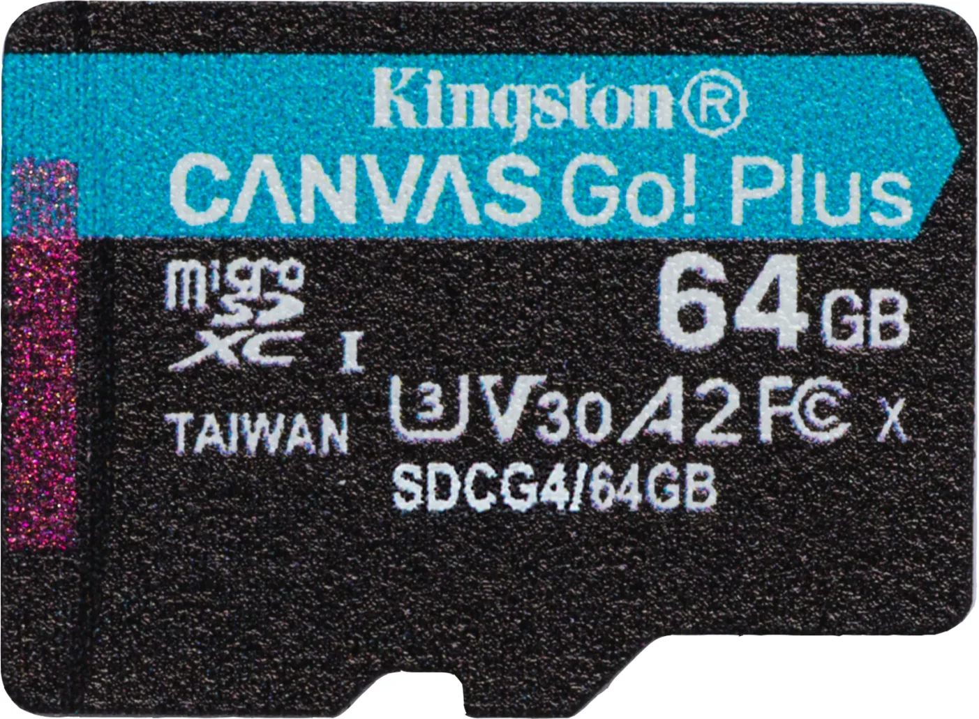 Imagen 1 de Memoria MicroSDXC 64GB Kingston Canvas Go Plus Cat10 UHS-I U3 V30 A2 Lec200MB/s