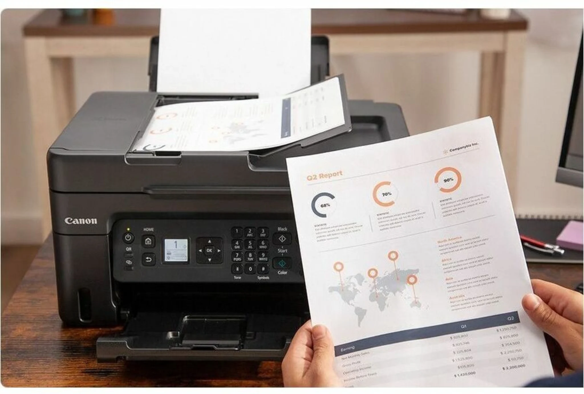 Imagen 1 de Impresora Multifunción Canon PIXMA G4170, ADF FAX Wi-Fi Bluetooth USB2.0