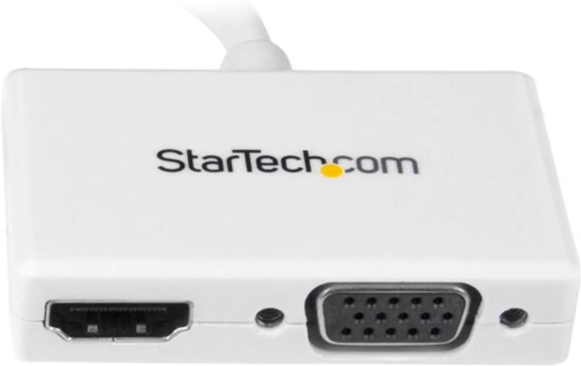 Imagen 1 de Adaptador de Video Mini DisplayPort a HDMI, VGA, 1080p Color Blanco - StarTech
