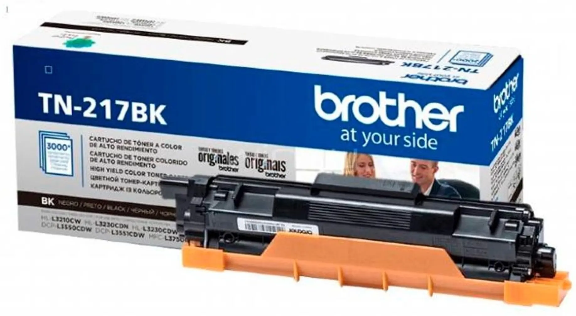 Imagen 1 de Toner Brother TN217BK Negro Imp Laser HL-L3210CW HL-L3230CDN HL-L3270CDW 3000Pág