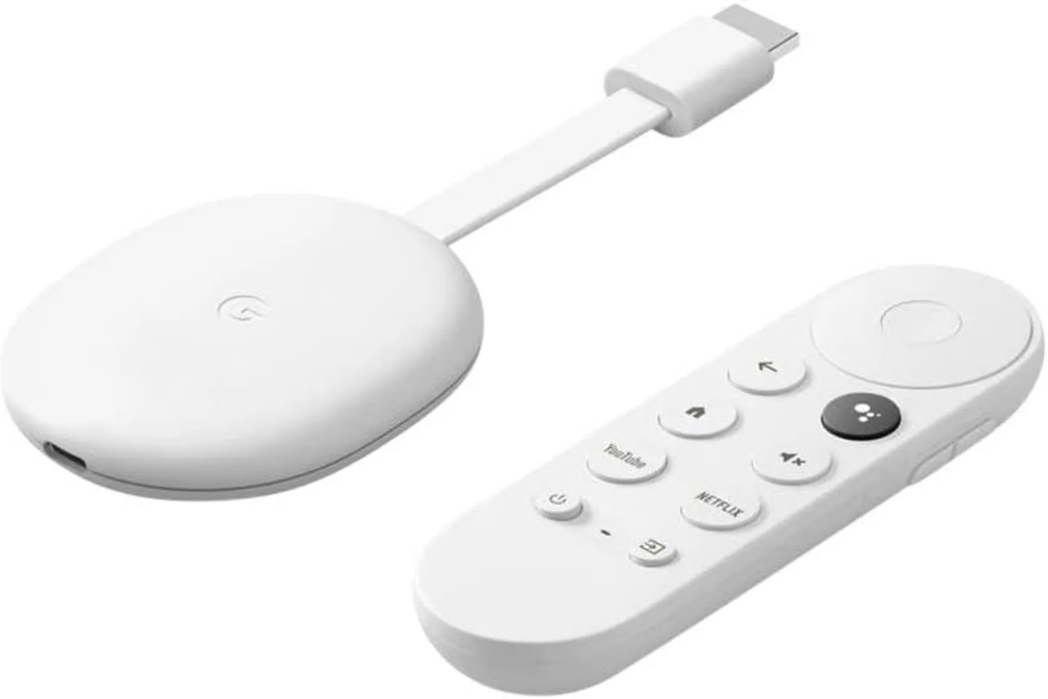 Imagen 1 de Reproductor Streaming Google Chromecast con Google TV 4K 2GB 8GB HDMI Blanco