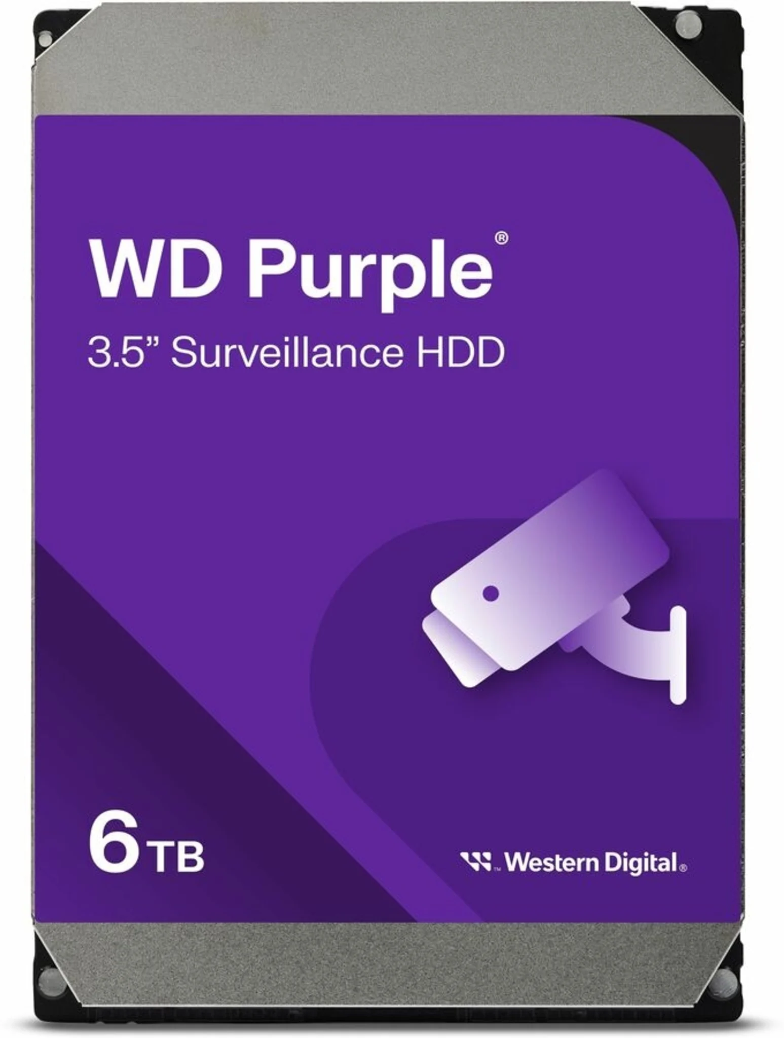 Imagen 0 de Disco Duro Western Digital Purple Surveillance 6TB 3.5" 5400RPM SATA III 256MB