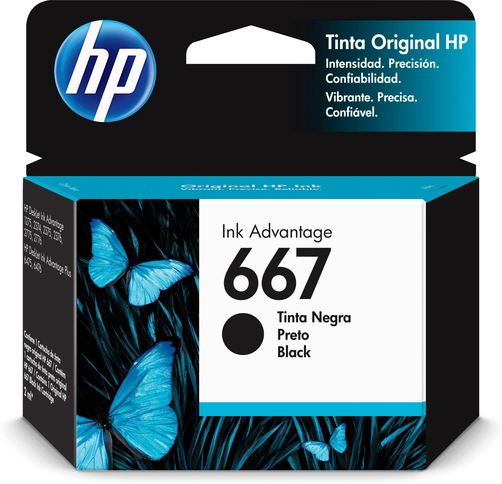 Imagen 0 de Cartridge HP 667 Negro Comp. DeskJet 6000 6400 1200 2300 2700 4100, 120 Paginas