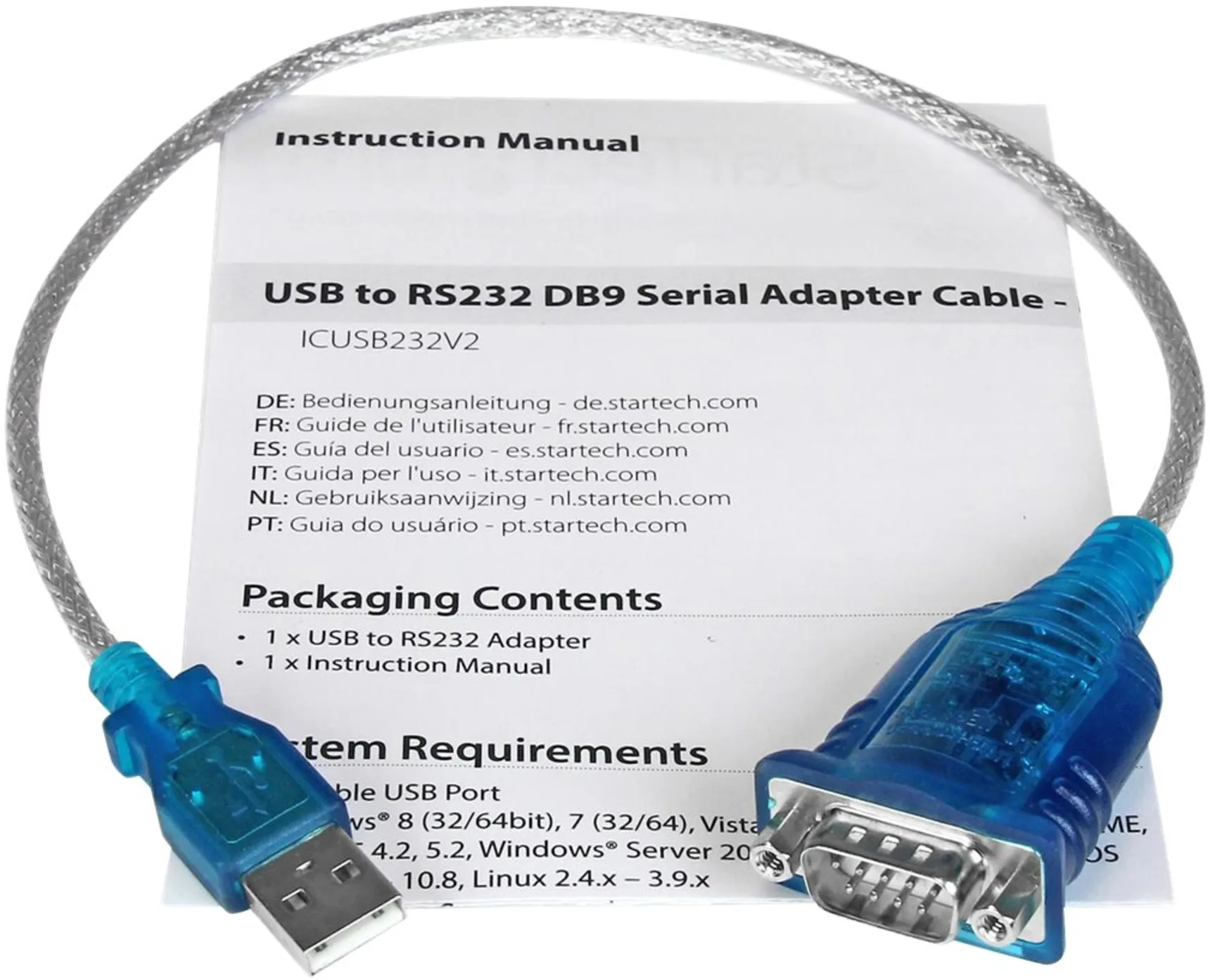 Imagen 12 de Cable Adaptador USB a Serie RS232 1*DB9  M/M