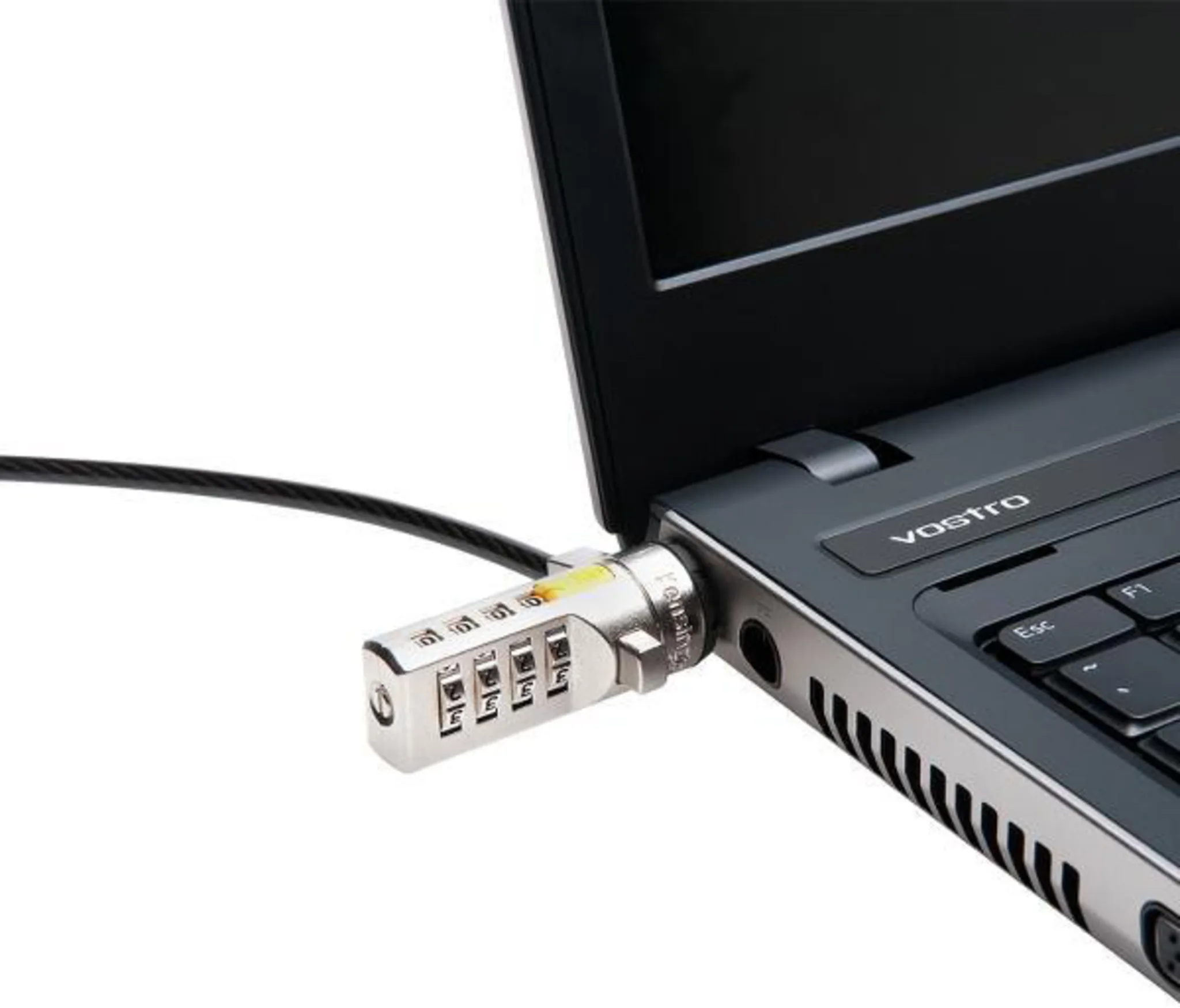 Imagen 2 de Cable de Seguridad Kensington MicroSaver 2mts Color Gris CON CLAVE (Reacondicionado)