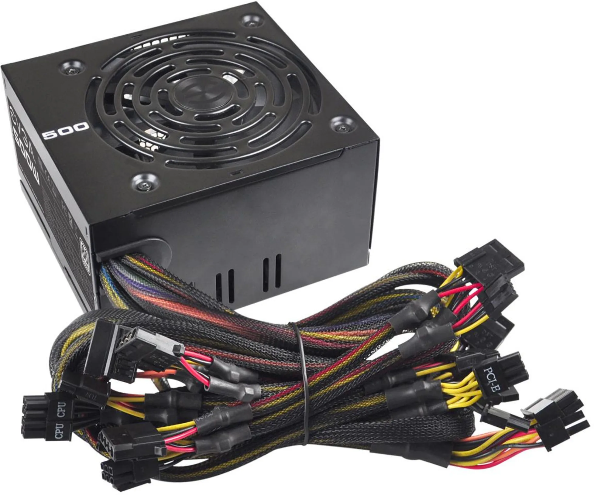 Imagen 0 de Fuente de Poder EVGA 500W 80 PLUS Certf No modular PFC Act ATX Color Negro