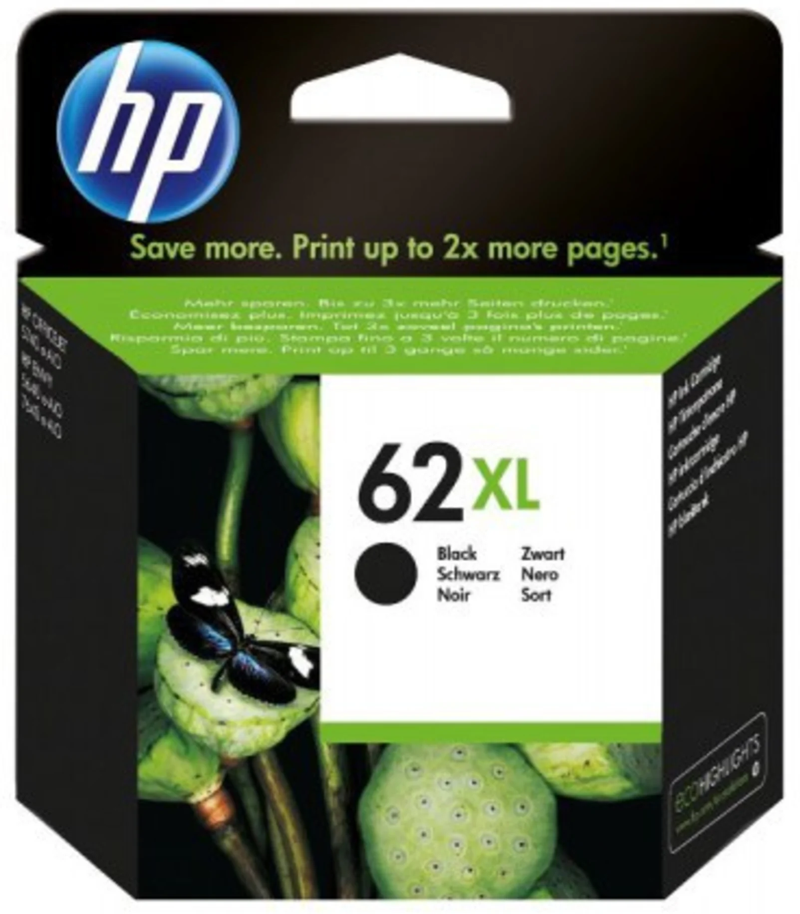 Imagen 3 de Cartridge HP 62XL Negro Comp. Envy 8040/8000/7640/5740/5660/5640, 600 Páginas 
