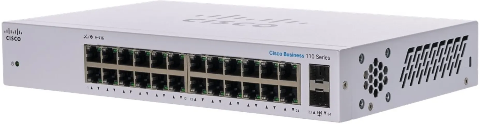 Imagen 3 de Switch Cisco Gigabit Ethernet Business 110, 24 P 10/100/1000Mbps+2 P SFP 48 Gb/s
