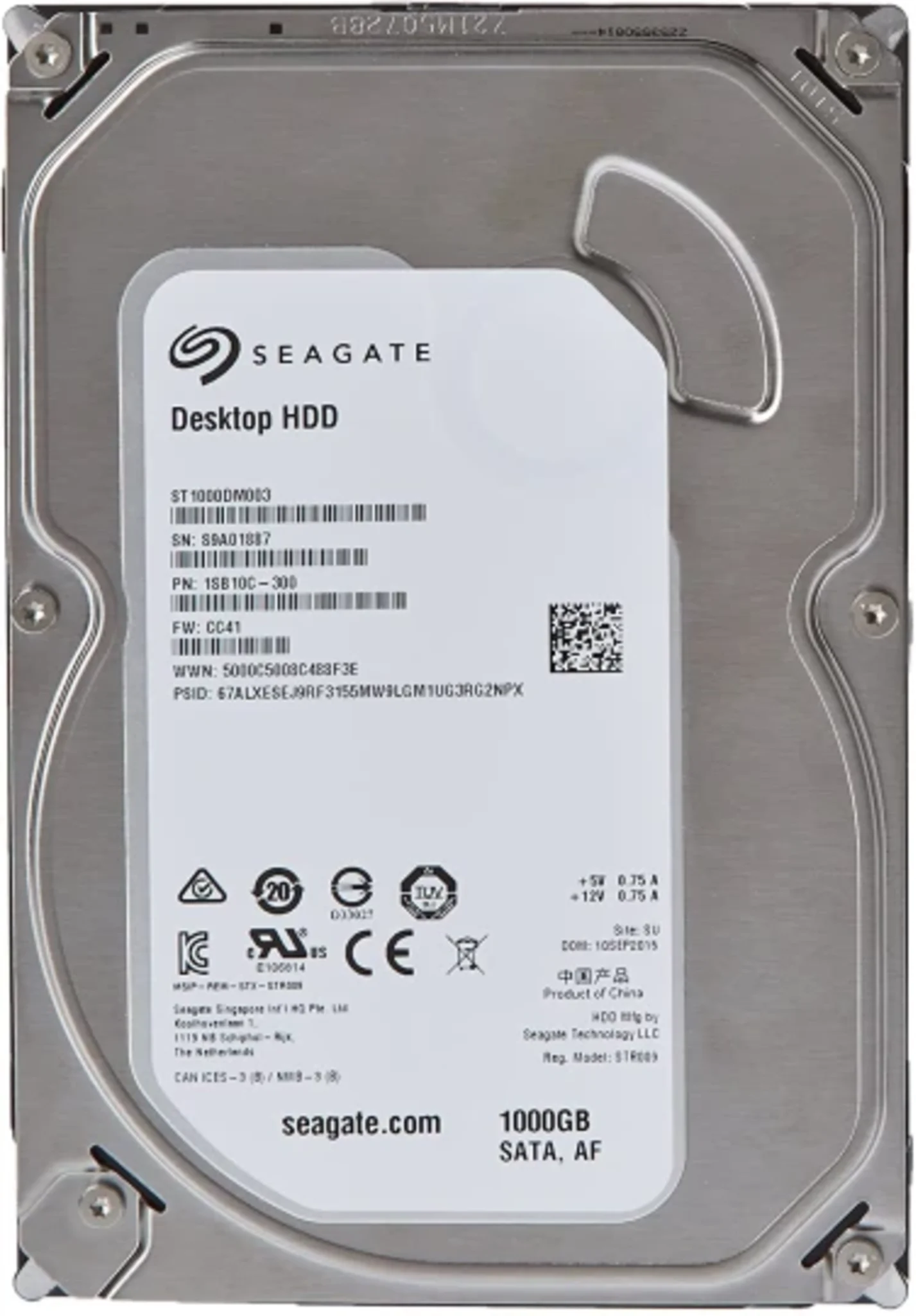 Imagen 0 de Disco Duro Seagate Barracuda 1TB 3.5" 7200RPM SATA III 6Gb/s 64MB (Reacondicionado)