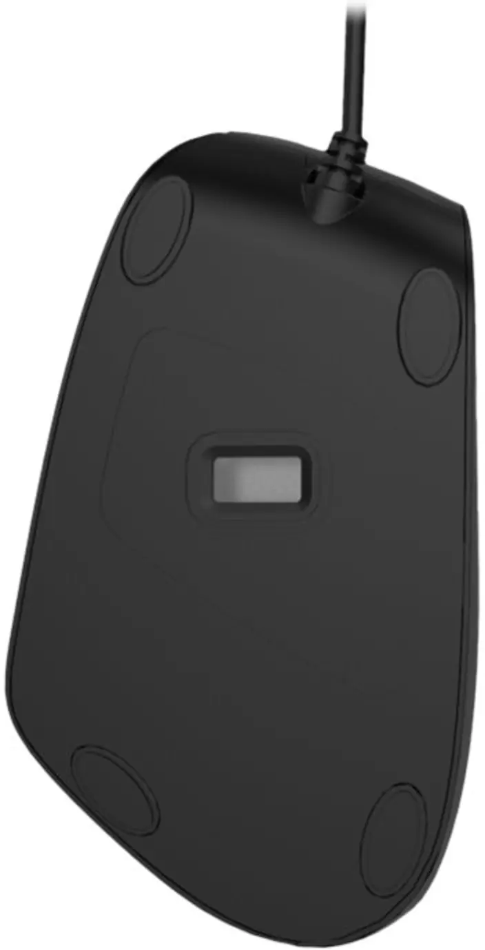 Imagen 2 de Mouse Ergonómico Alámbrico KlipX KMO-506 Óptico 1600dpi 6 Botones USB Negro