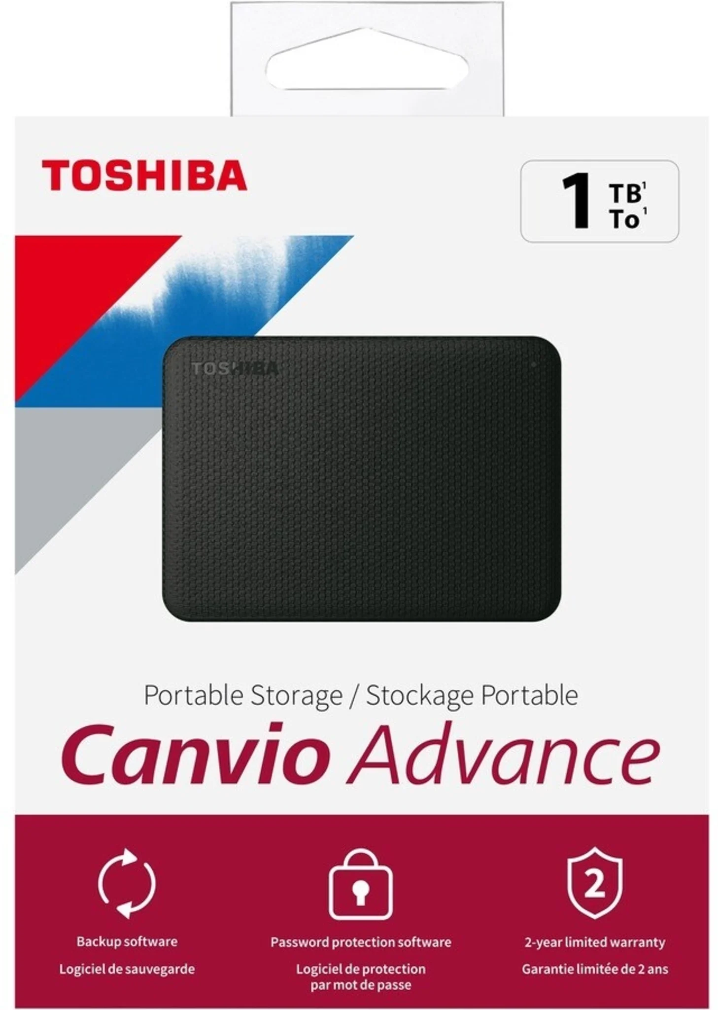 Imagen 0 de Disco Duro Externo Toshiba Canvio Advance 1TB USB 3.0 Color Negro MAC y PC