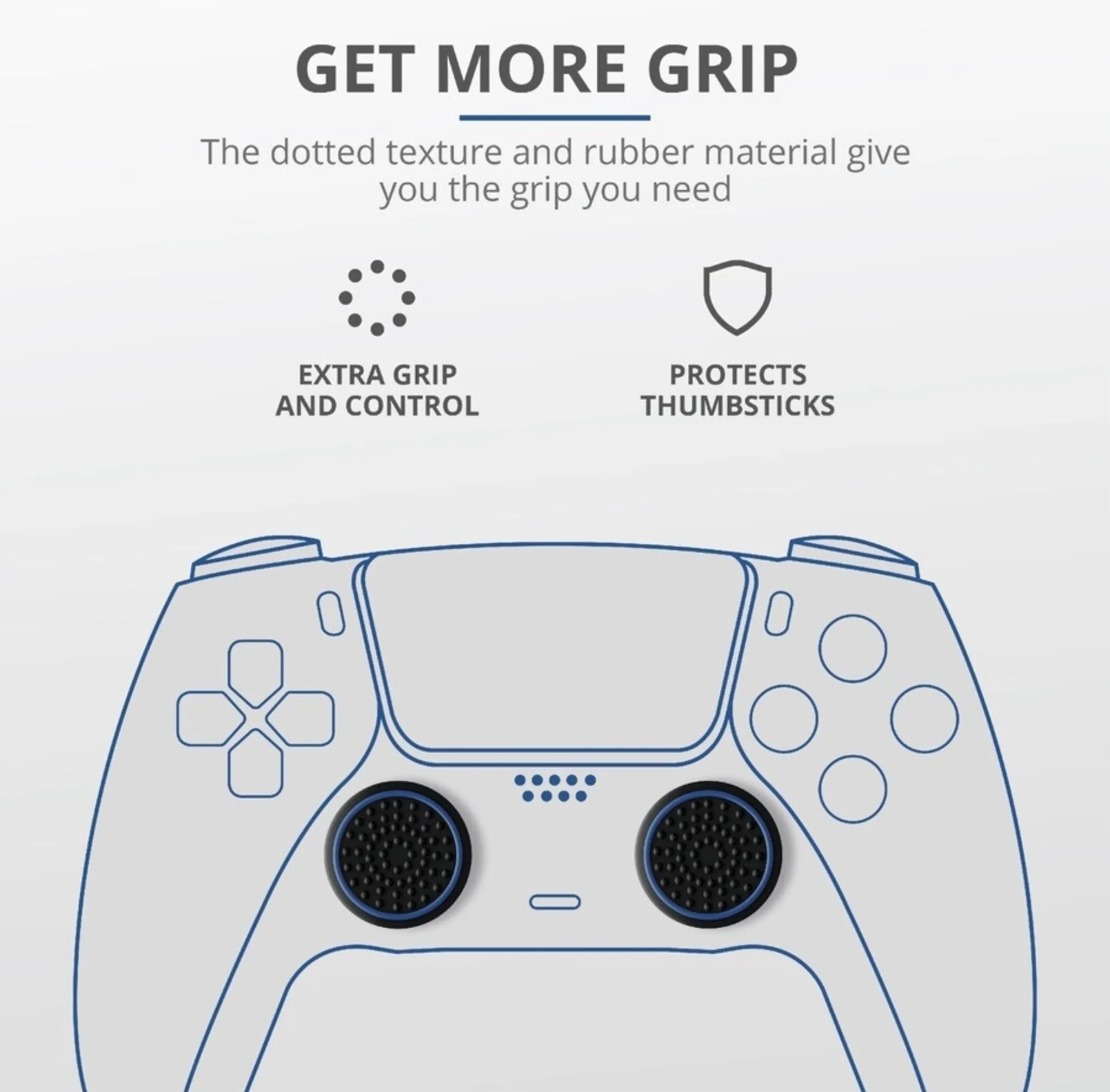 Imagen 4 de Trust GXT266 4-PACK THUMB GRIPS PS5
