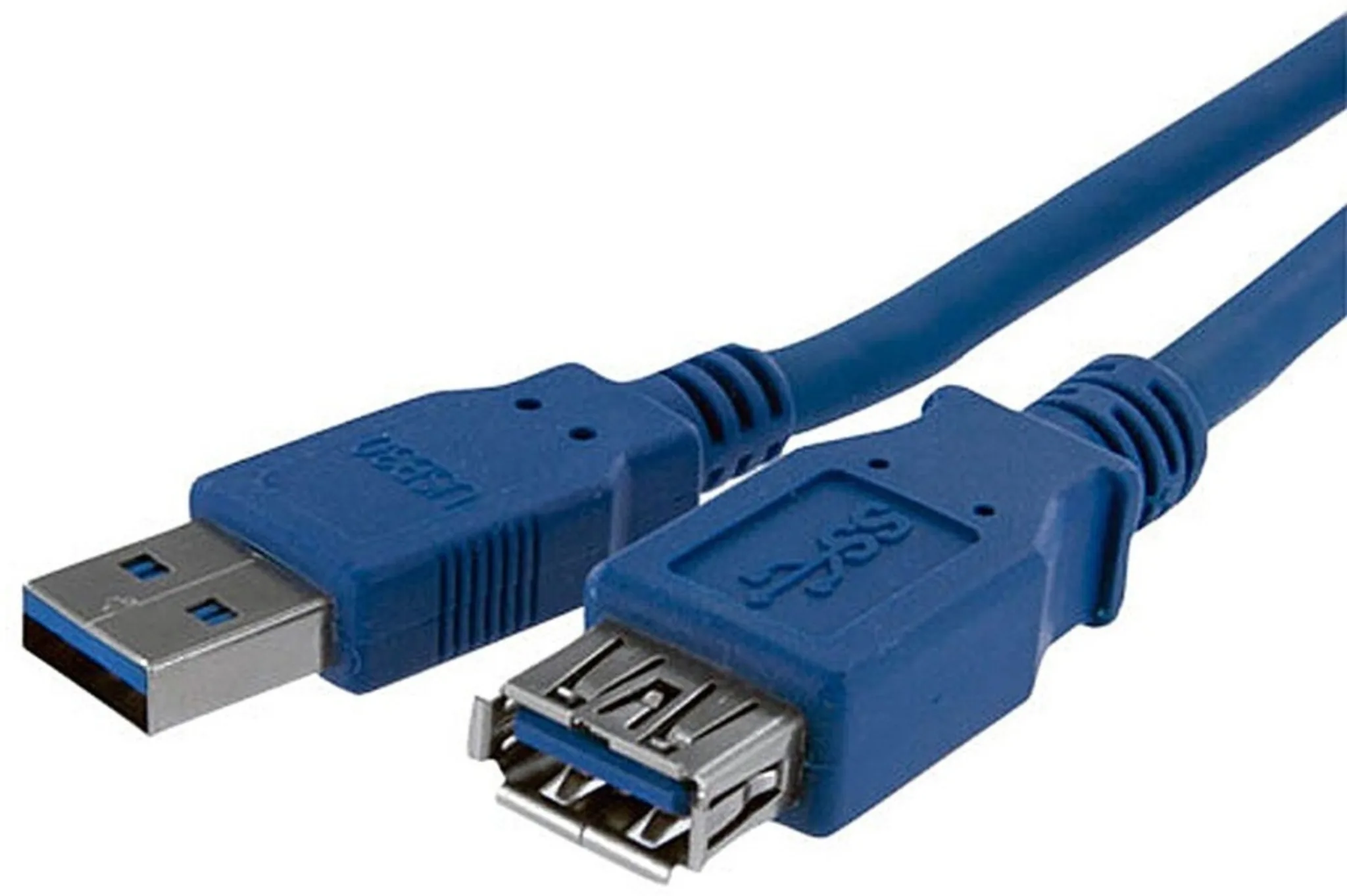 Imagen 0 de Cable Extensión USB 3.0 Tipo-A M/H 5Gbps 1mt Color Azul ...