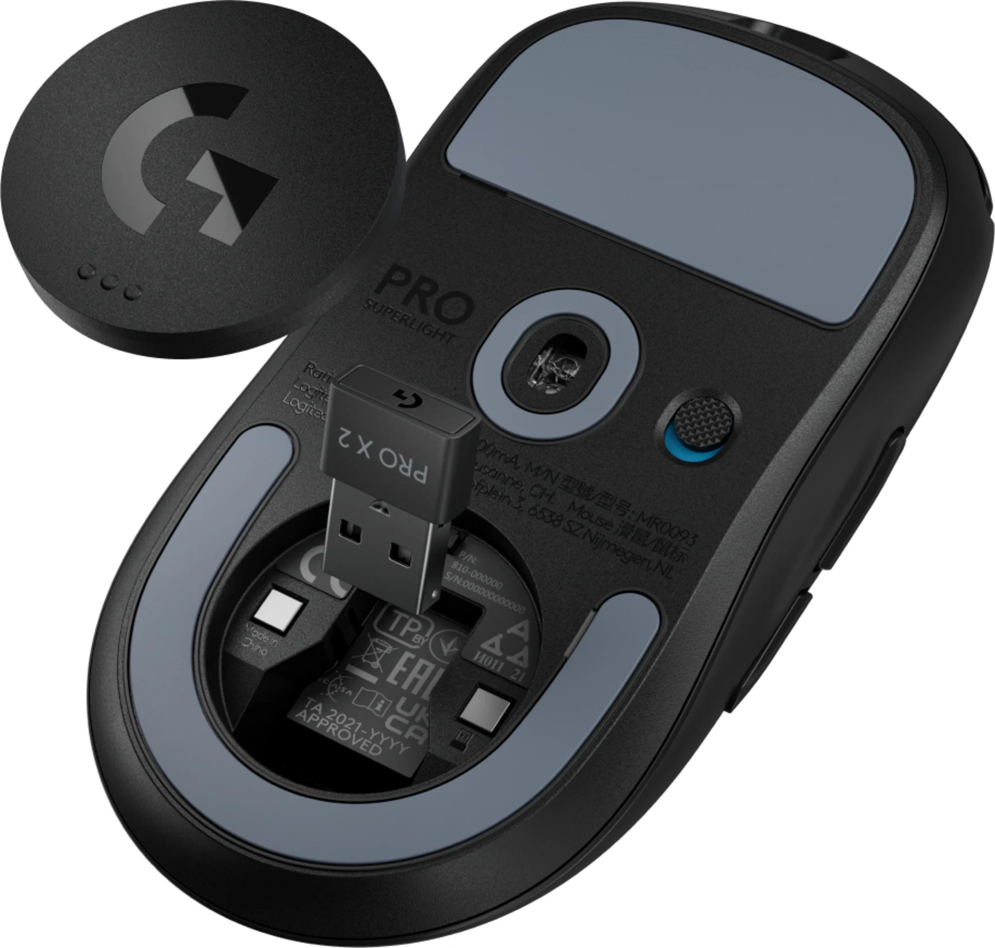 Imagen 5 de Mouse Gamer Inalámbrico Logitech Pro X SuperLight2, Óptico 32000dpi 5 btns Negro