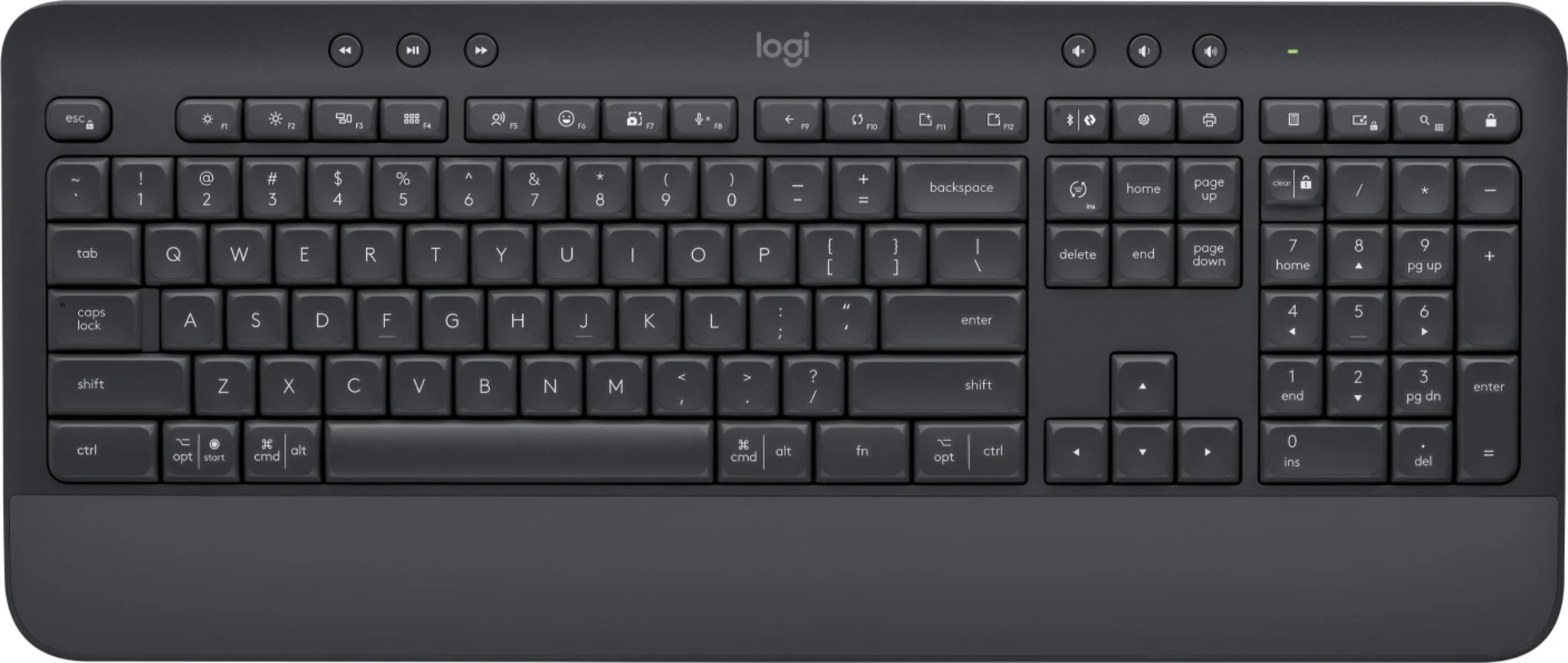 Imagen 0 de Teclado Inalámbrico Logitech K650, QWERTY Español BT5.1 Recp USB Color Grafito