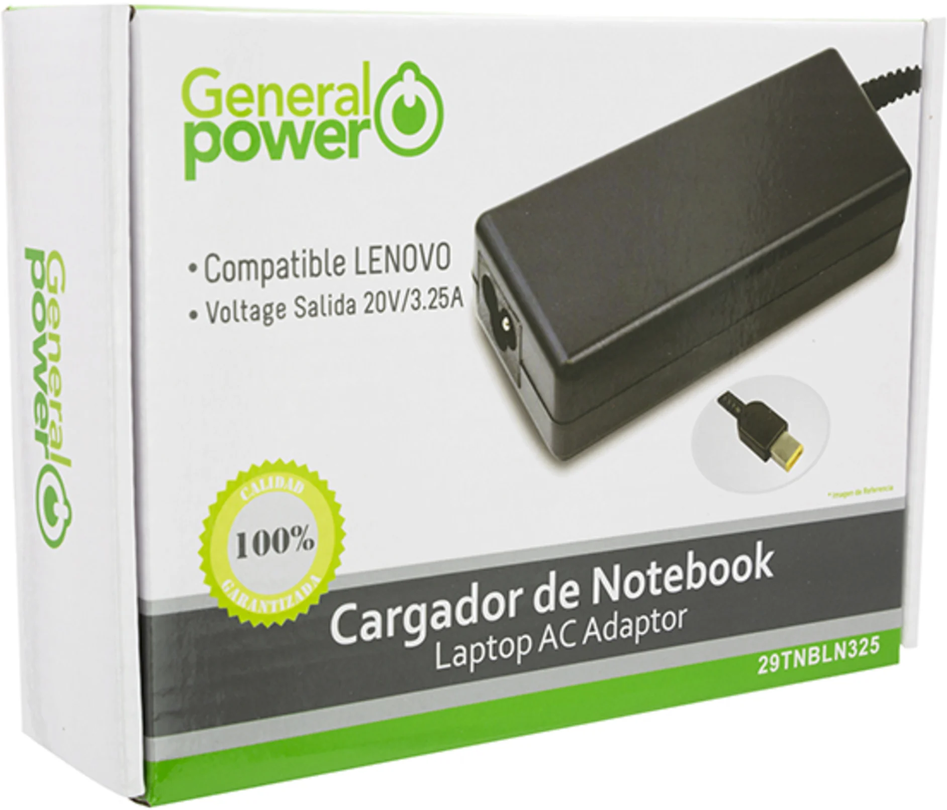 Imagen 2 de CARGADOR ULTRABOOK 20V / 3.25A LENOVO TIPO USB