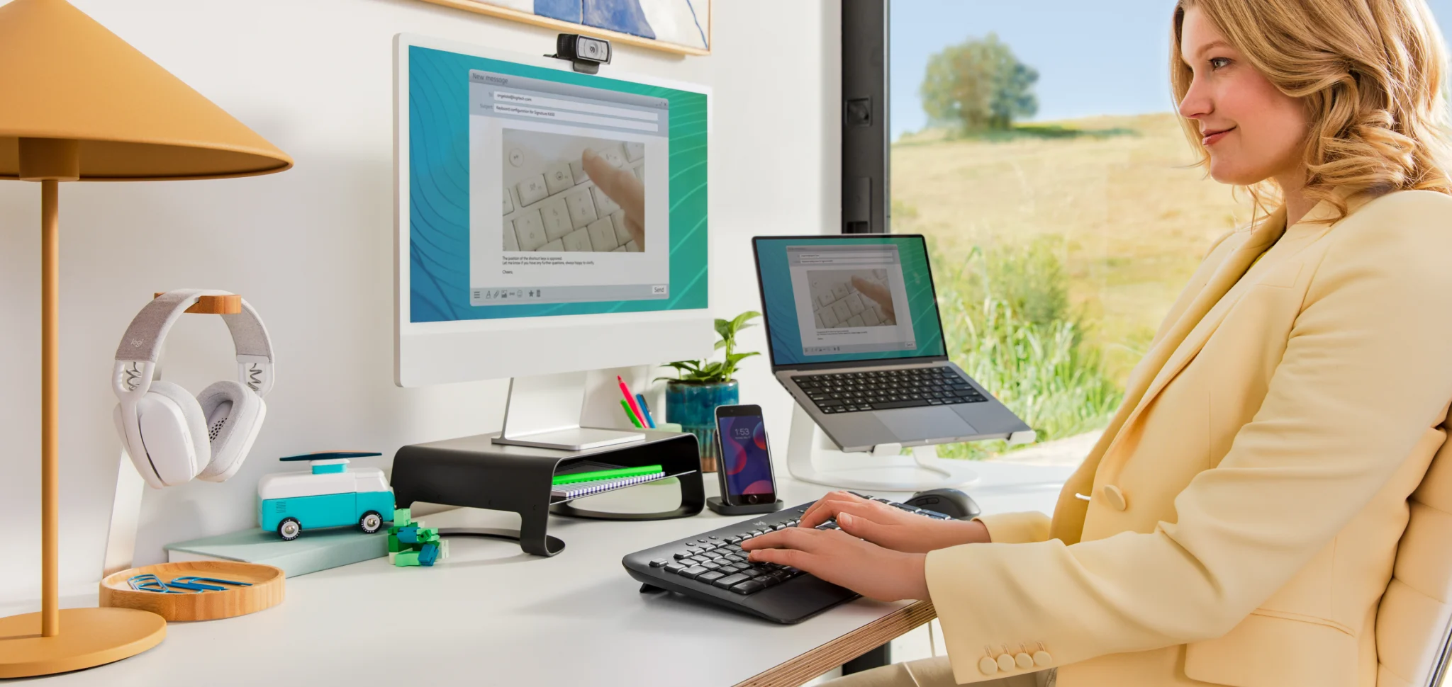 Imagen 7 de Teclado Inalámbrico Logitech K650, QWERTY Español BT5.1 Recp USB Color Grafito