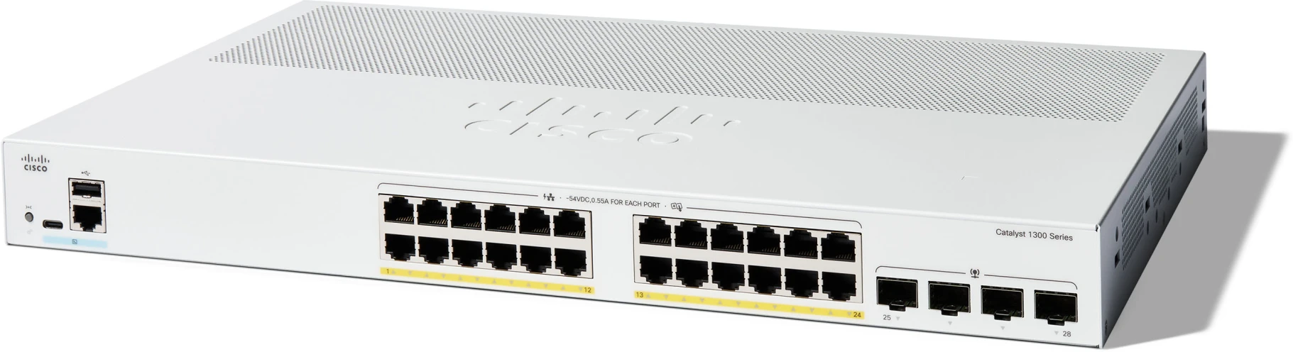 Imagen 0 de Switch Cisco Catalyst C1300-24P-4G, 24 Puertos GE, PoE, 4x1G SFP