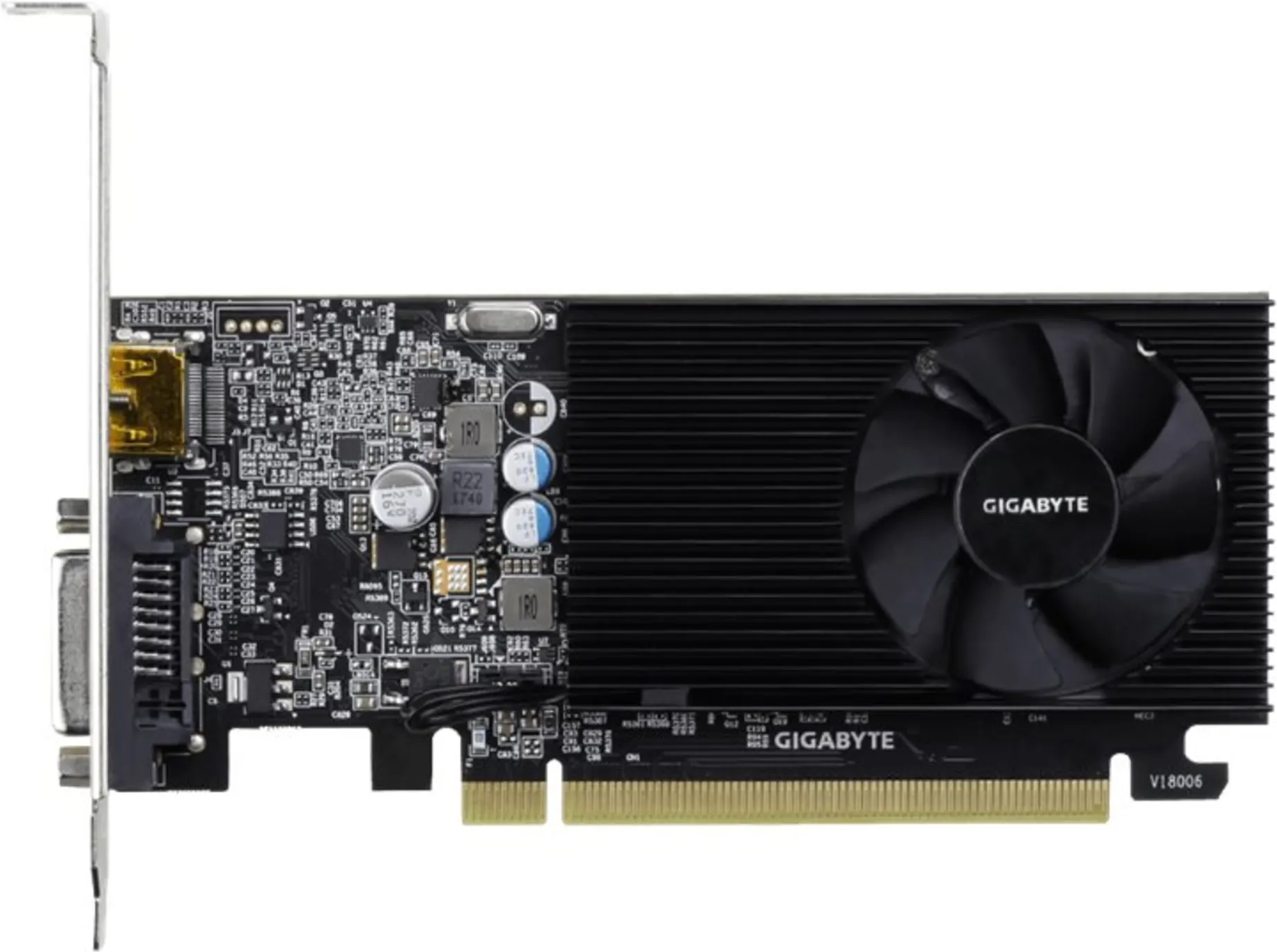 Imagen 0 de Tarjeta de Video Gigabyte GF-GT 1030 D4 2GB DDR4 PCIe3.0 DVI-D HDMI 1*FAN LowPrf
