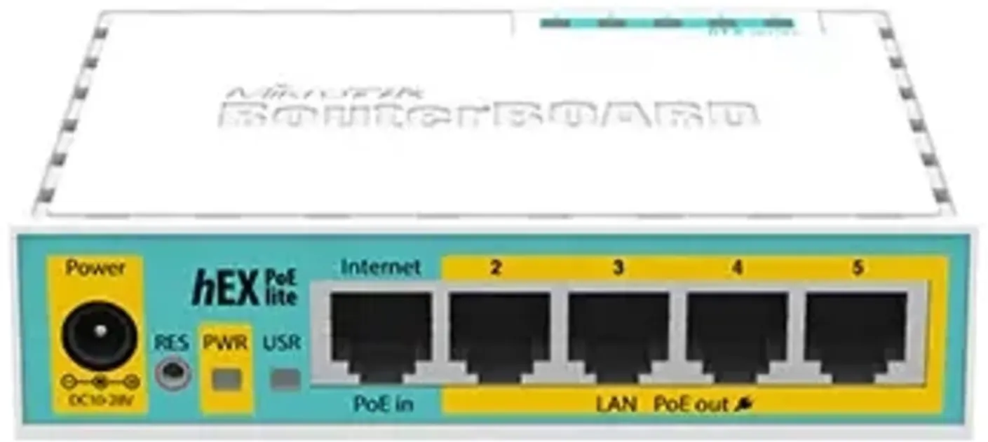 Imagen 0 de Router MikroTik hEX PoE lite RB750UPr2, 5 Puertos, PoE en 4*USB CPU 650MHz