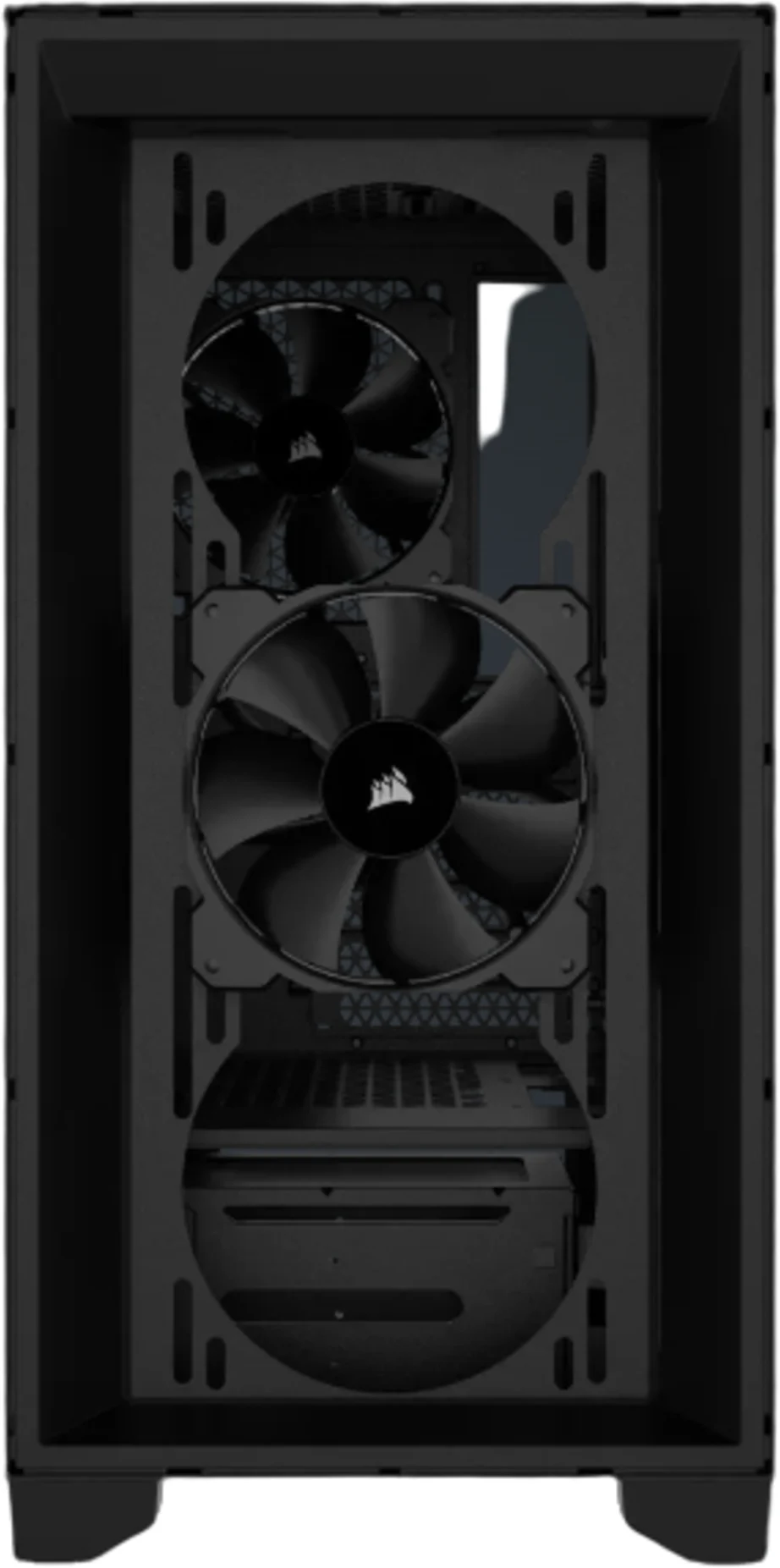 Imagen 3 de Gabinete Corsair 3000D AirFlow, Vidrio Templado 2*USB3.2 Aud/mic Black SinFuente