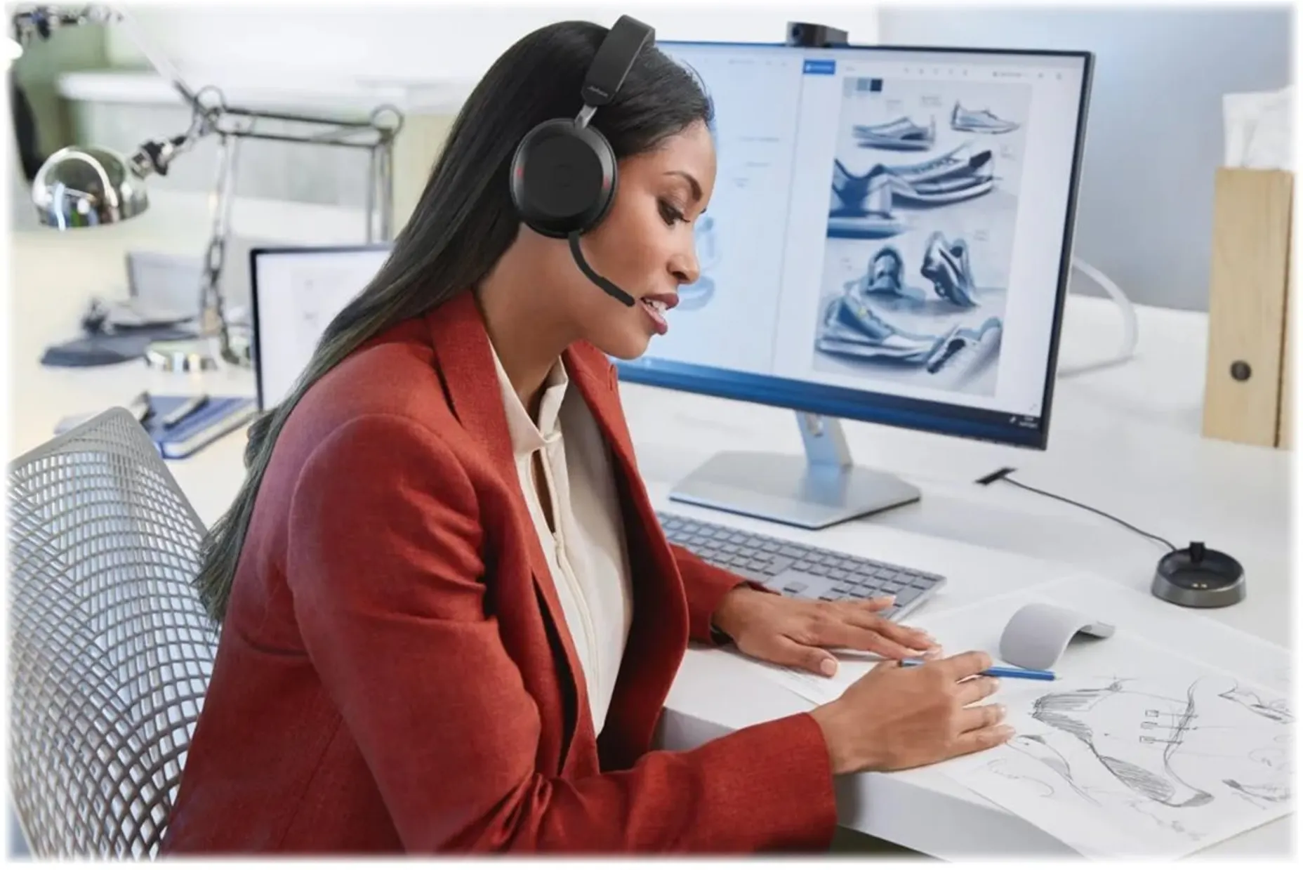 Imagen 3 de Audífonos Inalámbricos Jabra Evolve2 75 USBC MS Teams Black