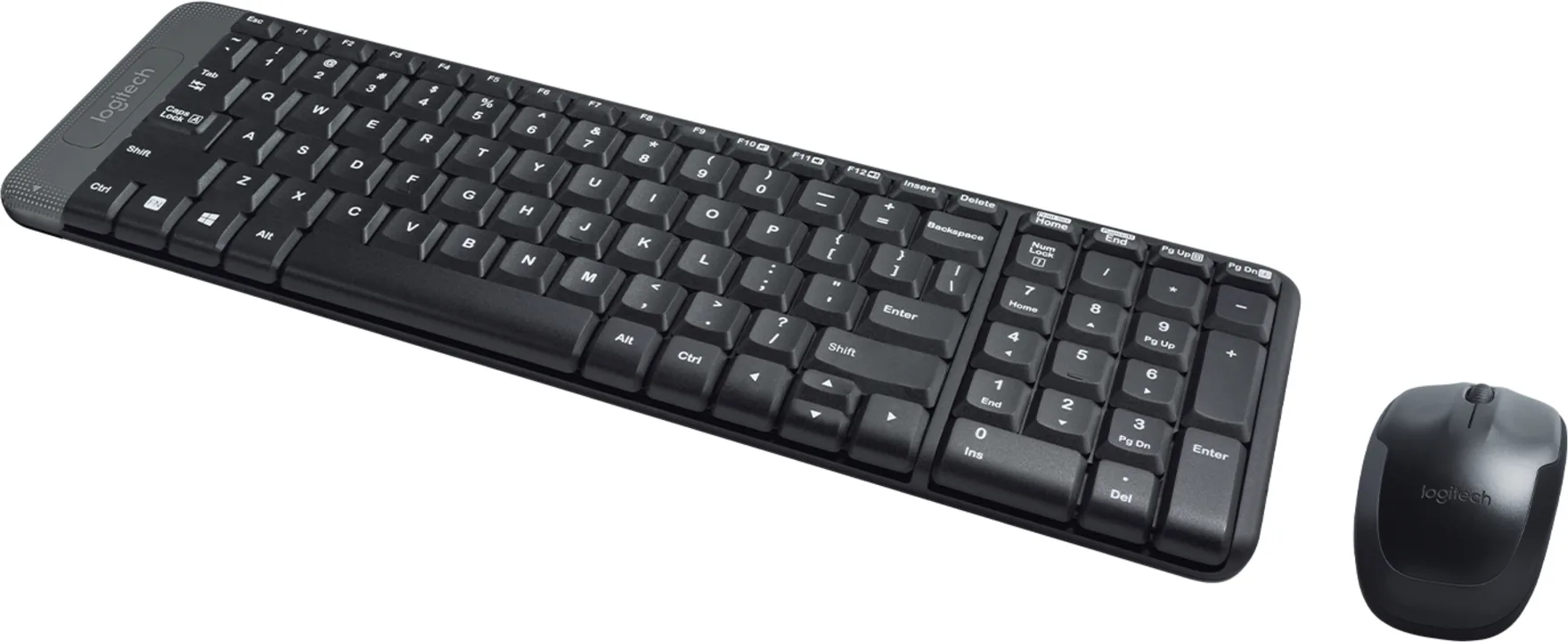 Imagen 1 de Kit Teclado Mouse Inalámbrico Logitech Media MK220 USB Color Negro