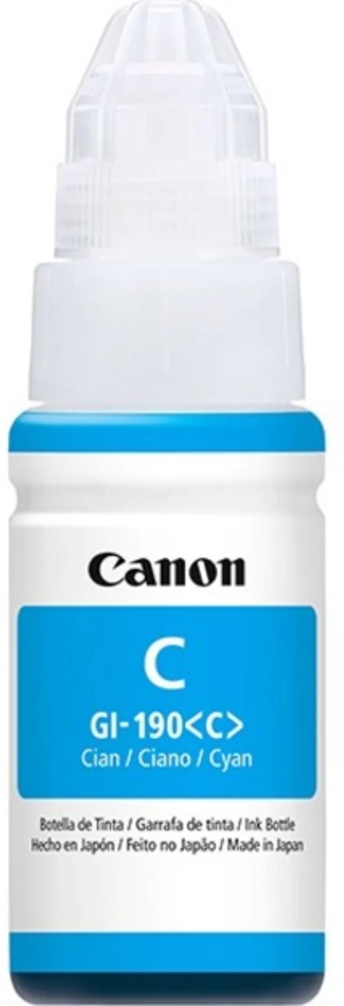 Imagen 0 de Cartridge CANON GI-190 Cyan para Imp G-1100/G2100/G3100, 7000 Páginas 70ml