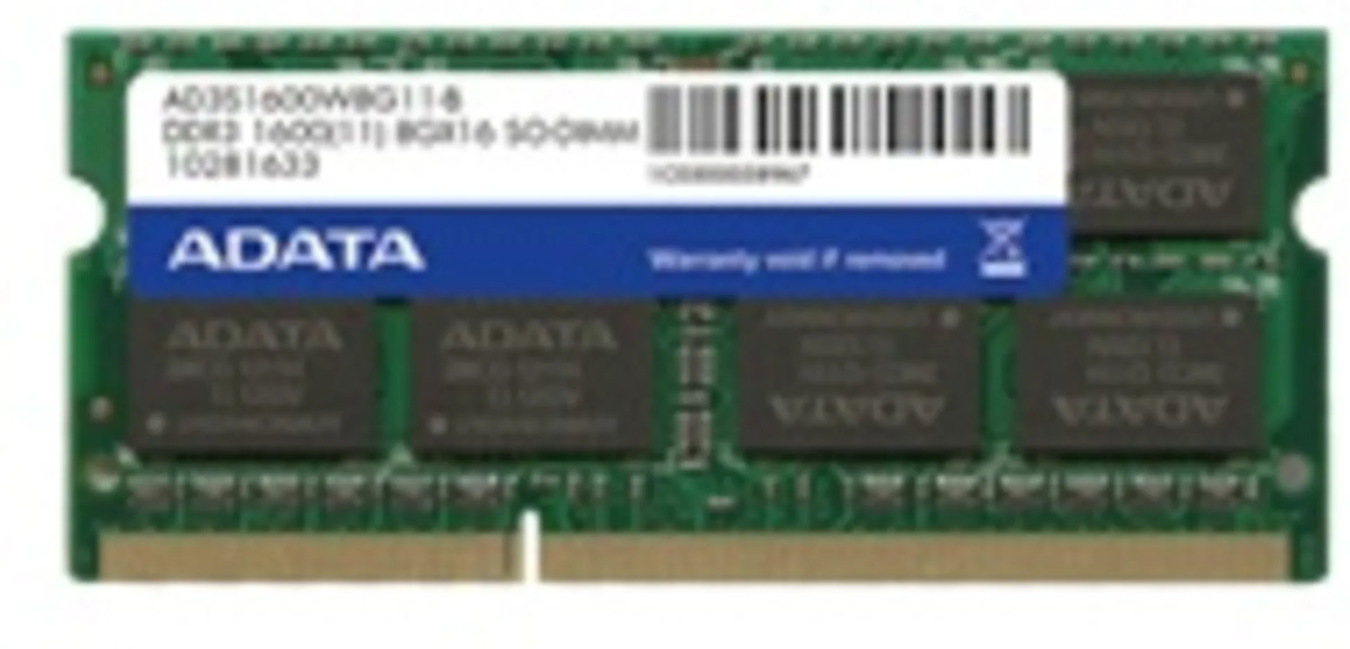 Imagen 0 de Memoria RAM 8GB DDR3L 1600MHz SO-DIMM CL11 Non-ECC 1.35V 204p - ADATA