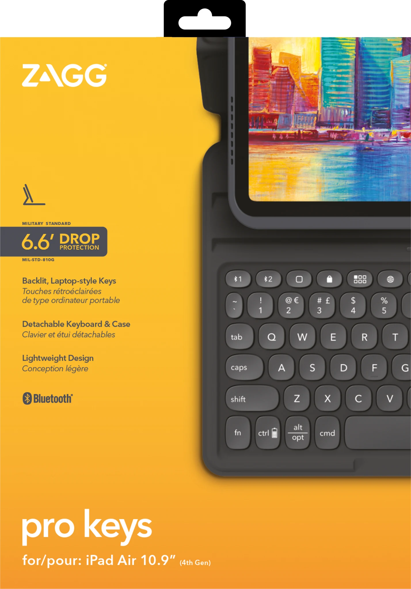 Imagen 8 de Funda con teclado en espanol Pro Keys para iPad 10 Gen 10,9" Zagg