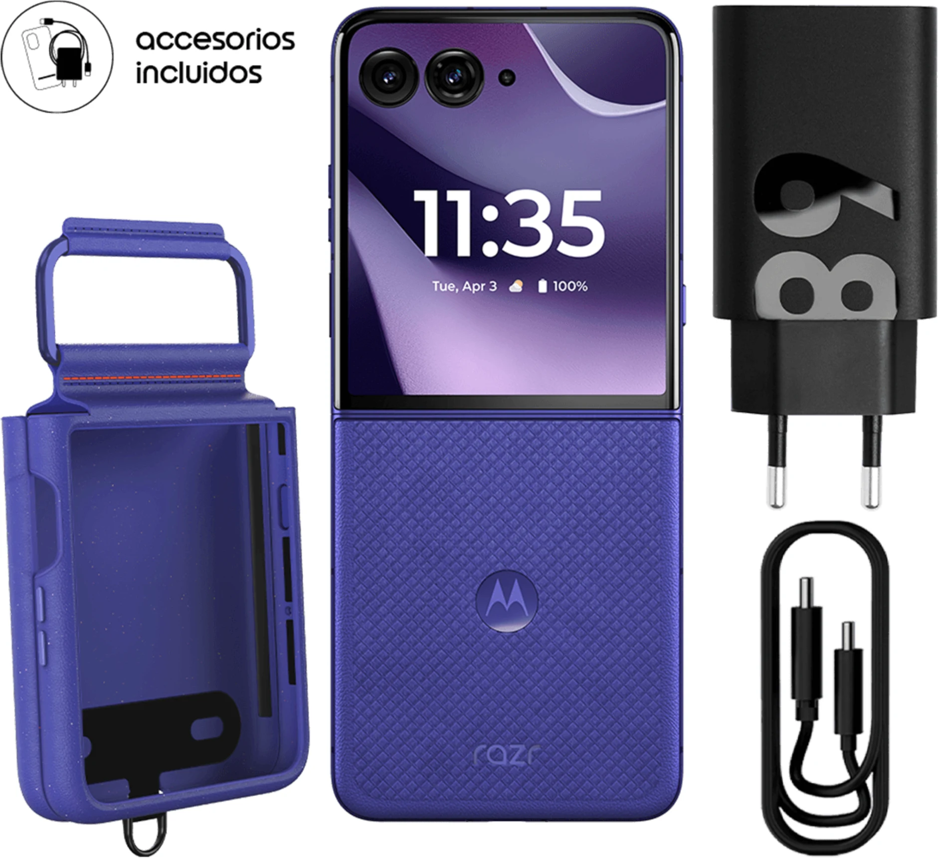 Imagen 2 de Motorola Razr 70 Ultra - Cellular phone - Blue