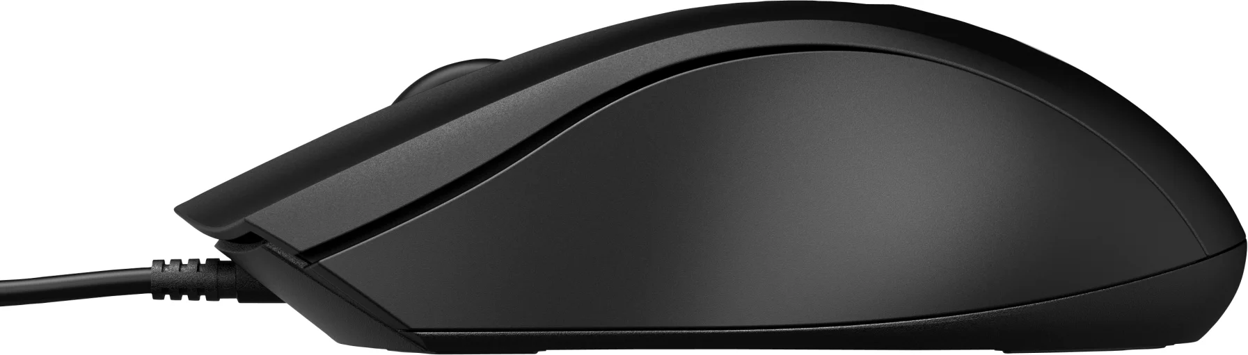 Imagen 4 de Mouse Alámbrico HP Wired 100, óptico 1600dpi 3 botones Ambidiestro USB Negro