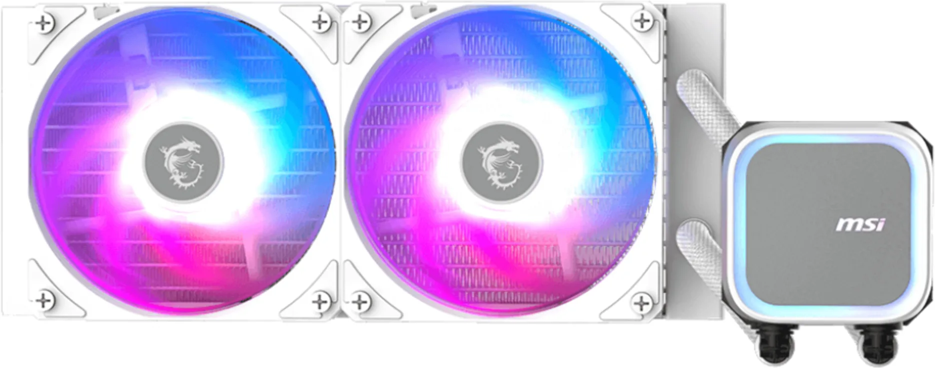 Imagen 0 de Refrigeración Líquida MSI MAG CORELIQUID A13 240 LGA1851 AM5 2*120mm Color Blanc