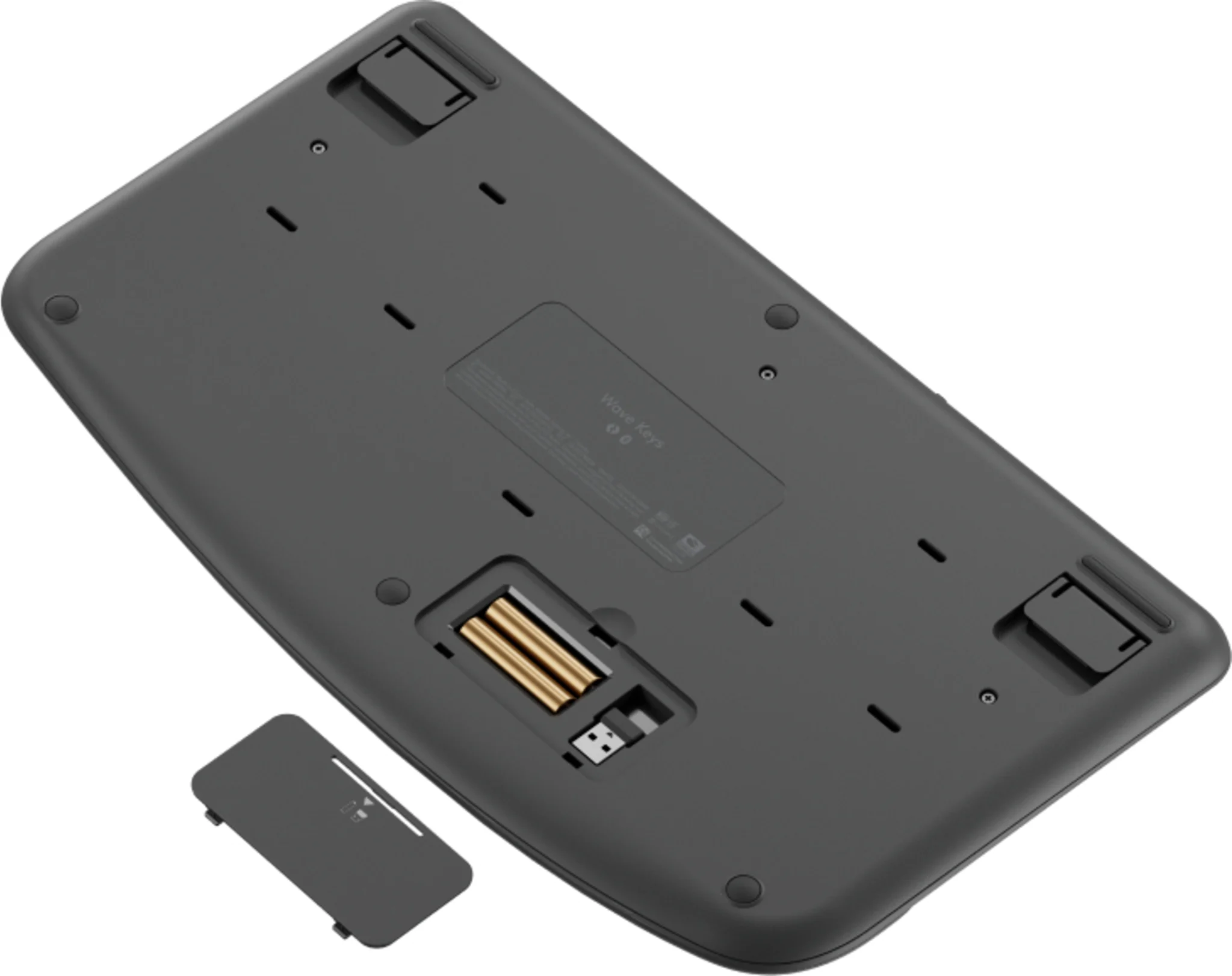 Imagen 3 de Teclado Inalámbrico Ergonómico Logitech WAVE KEYS Bluetooth USB RF Esp. Grafito