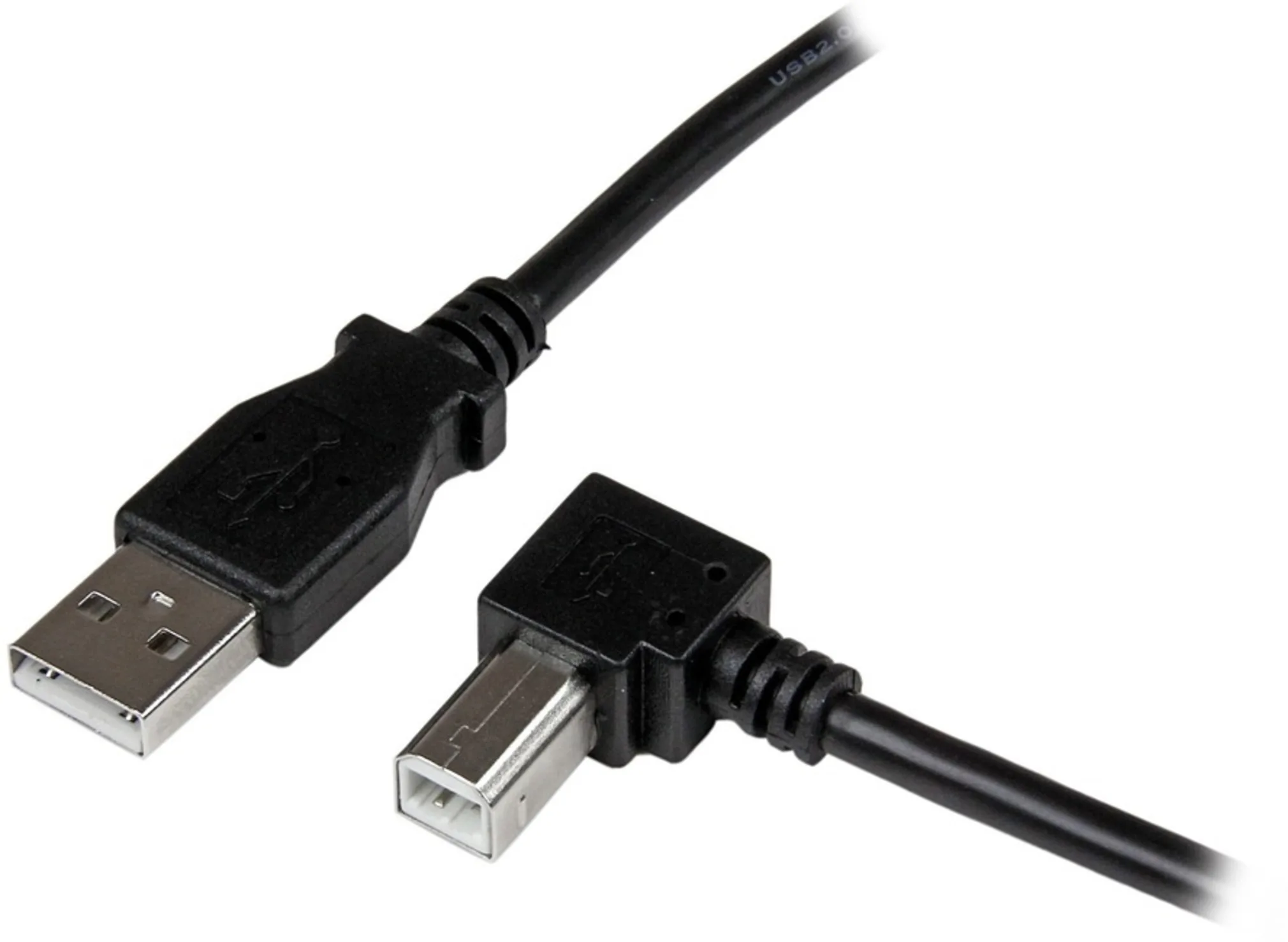 Imagen 0 de 2m USB 2.0 A to Right Angle B Cable M/M