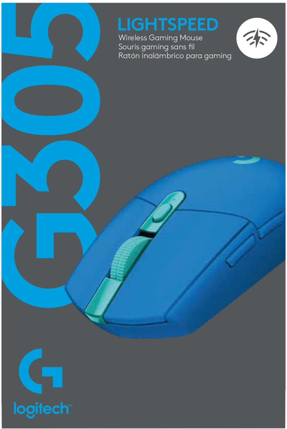 Imagen 26 de Mouse Inalámbrico Gamer Logitech G305 lighspeed sensor HERO USB azul