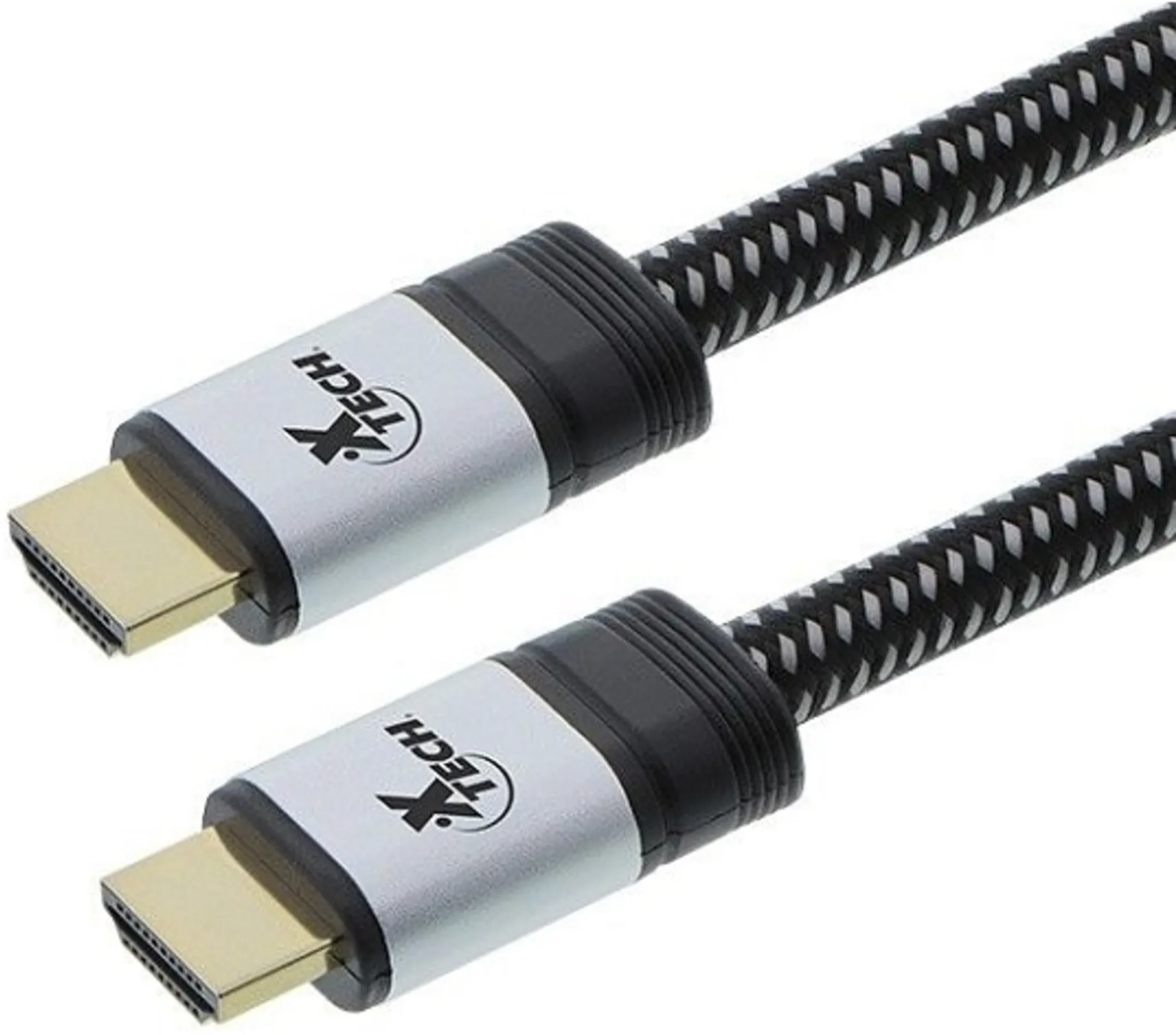 Imagen 0 de Cable HDMI v2.0 M/M 2160p 60Hz 30A Trenzado Alta veloc 1.8mts Negro - Xtech