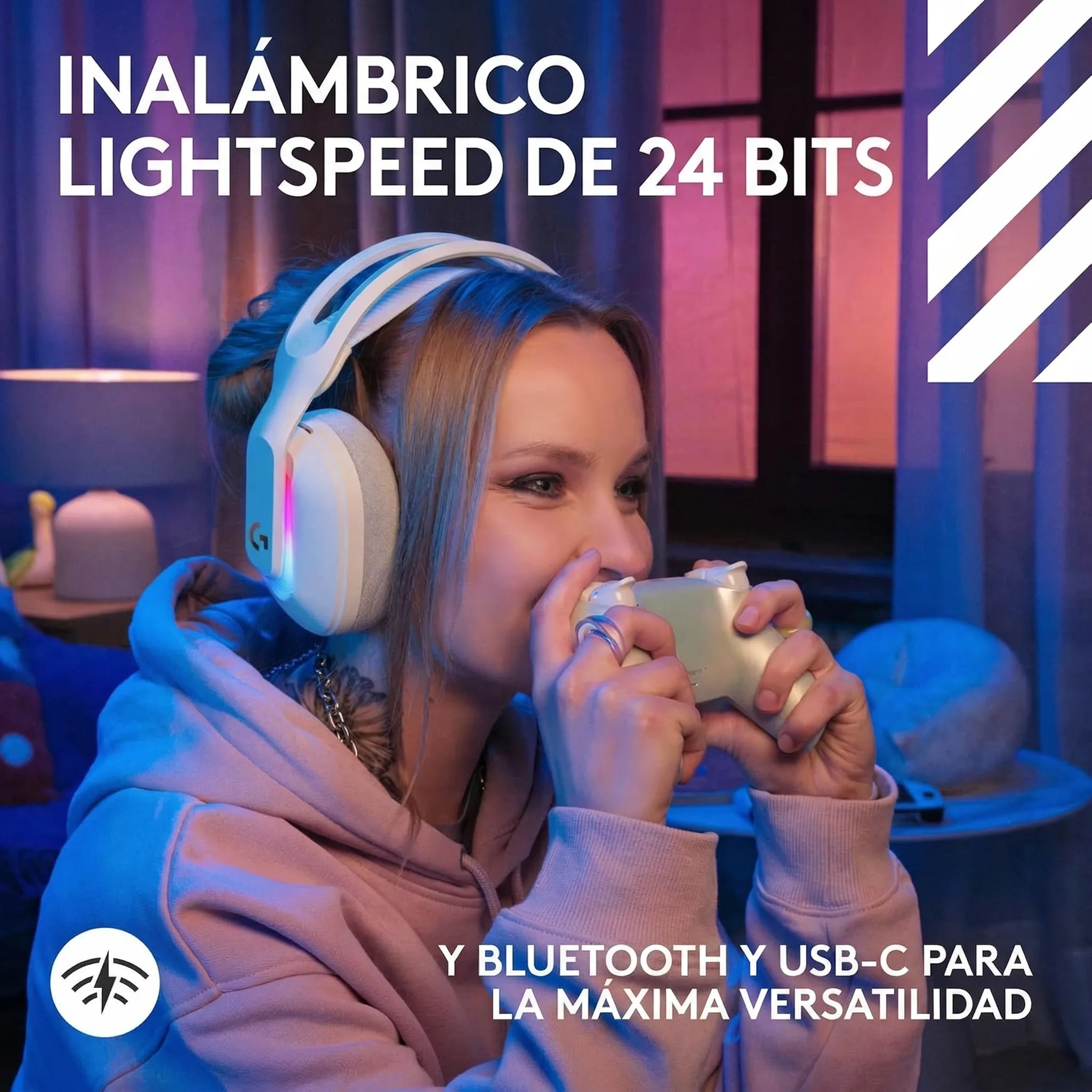 Imagen 15 de Audífonos Gamer Inalámbricos Logitech ASTRO A20 X RGB Blanco