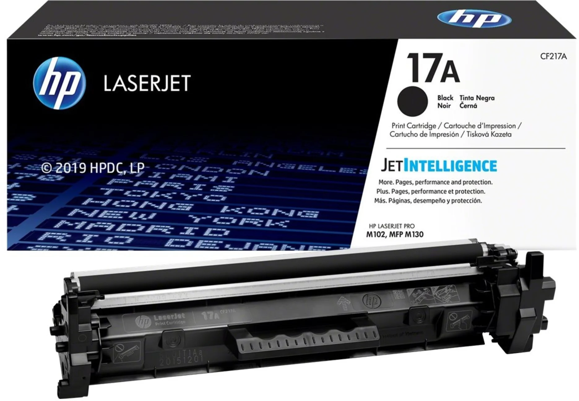 Imagen 1 de Toner HP 17A Negro para Laserjet  M102w, MFP M130 (CF217A) 1600 Pag.