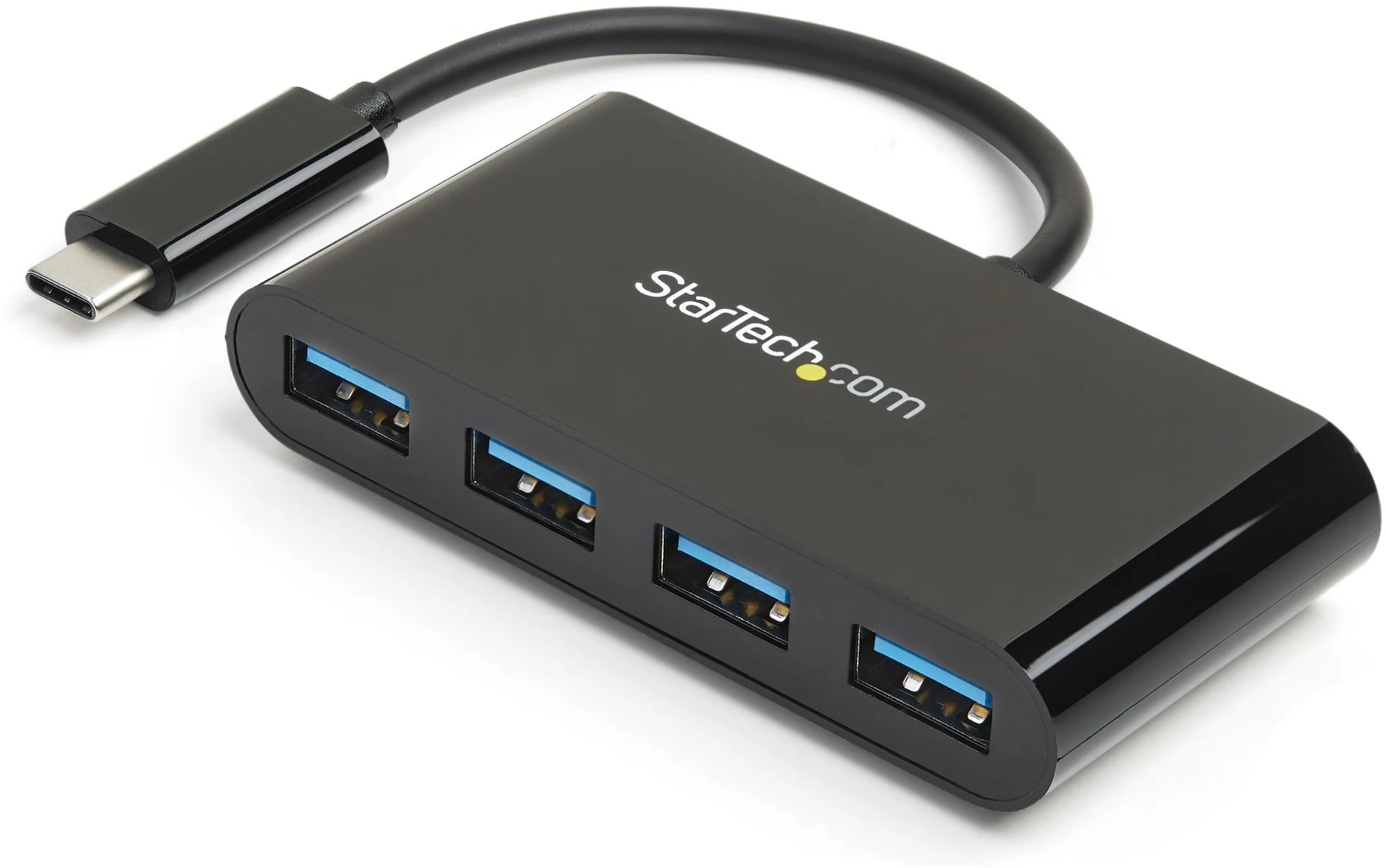 Imagen 0 de HUB USB-C StarTech 4 Puertos USB-A 3.0 Alimentado por el Bus Color Negro